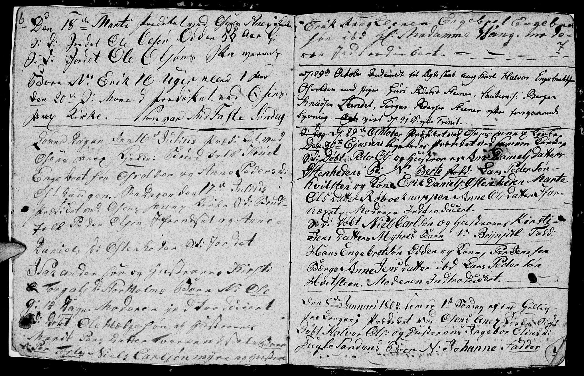 Trysil prestekontor, AV/SAH-PREST-046/H/Ha/Hab/L0003: Parish register (copy) no. 3, 1802-1813, p. 6-7