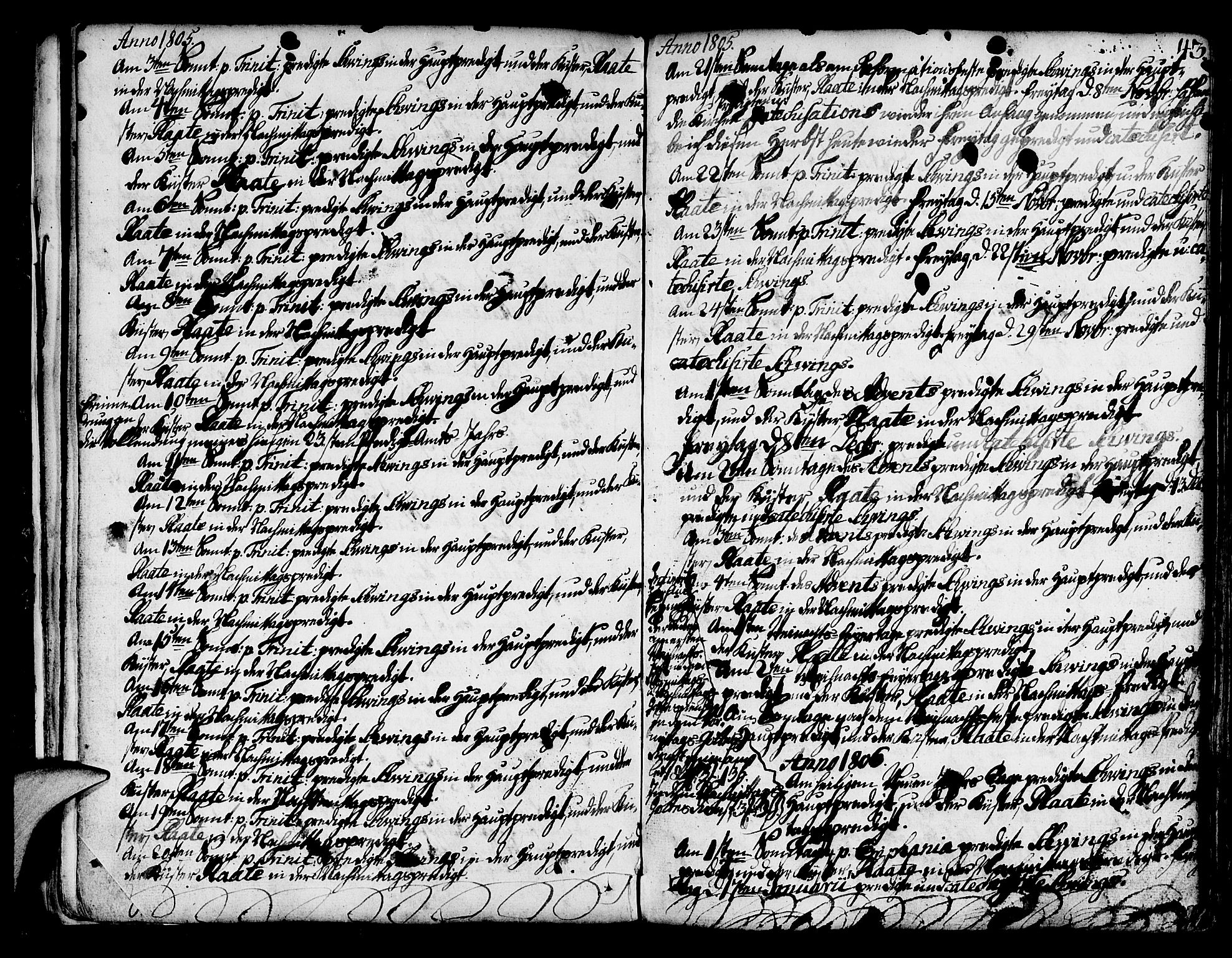 Mariakirken Sokneprestembete, SAB/A-76901/H/Haa/L0003: Parish register (official) no. A 3, 1786-1815, p. 43