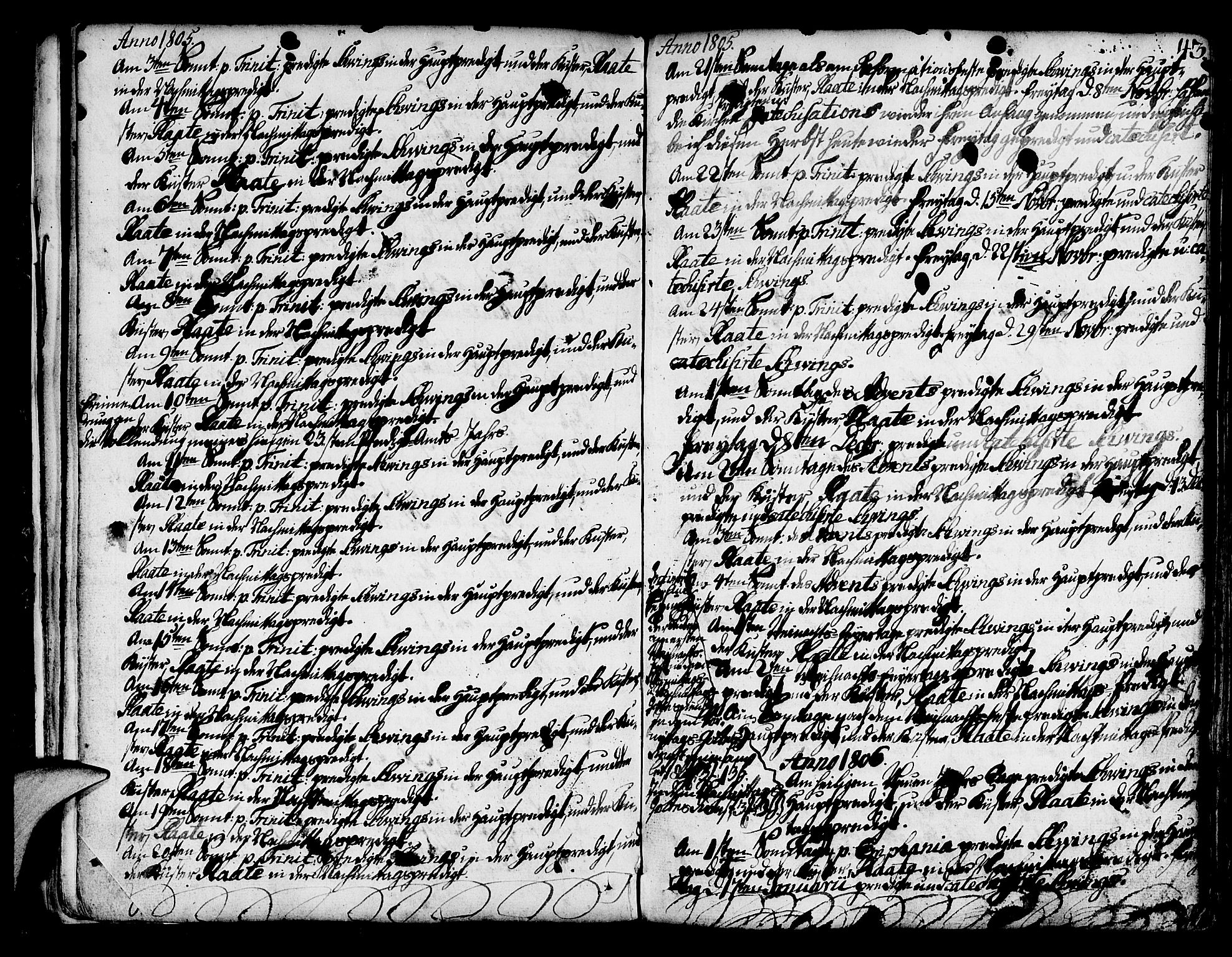 Mariakirken Sokneprestembete, AV/SAB-A-76901/H/Haa/L0003: Parish register (official) no. A 3, 1786-1815, p. 43