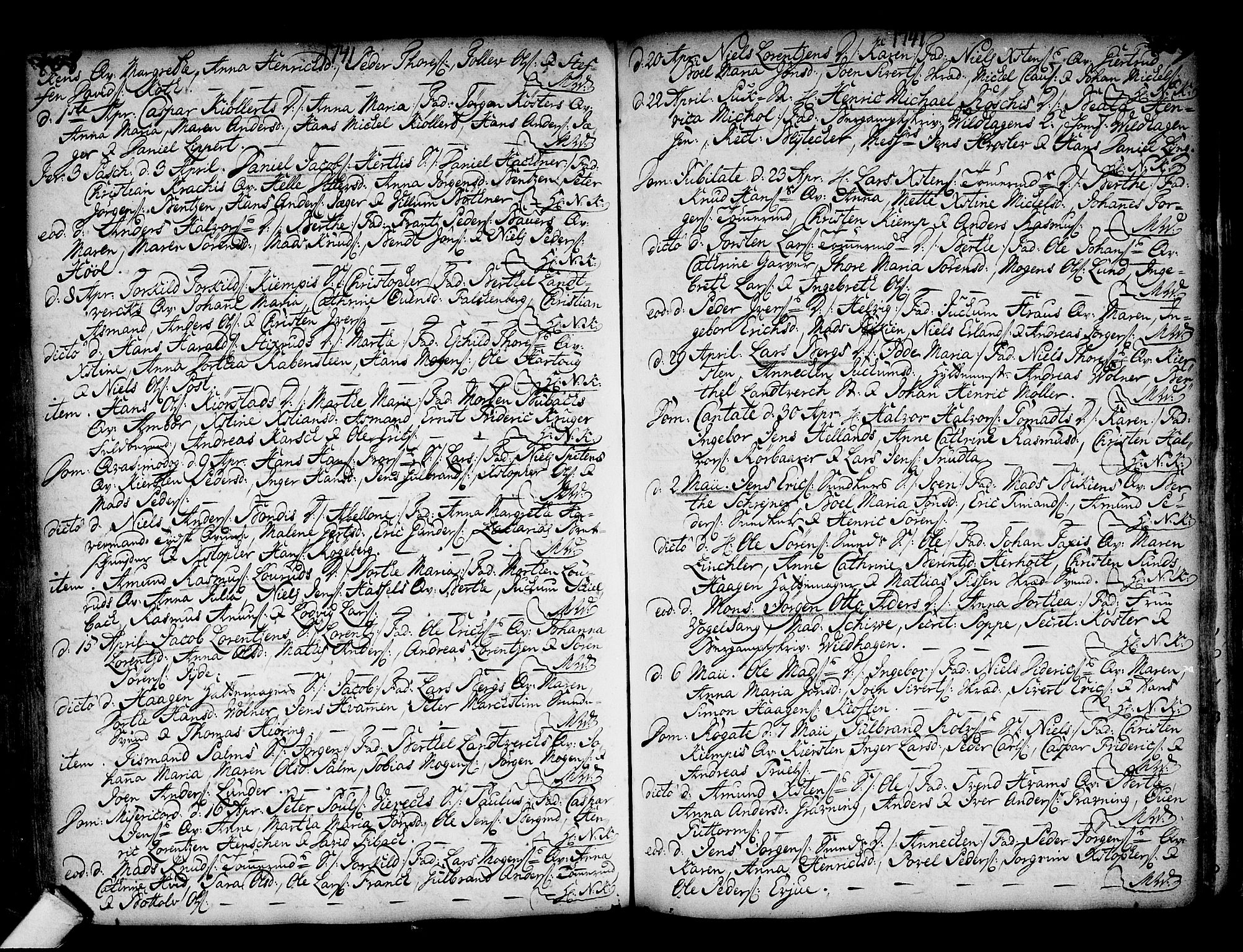 Kongsberg kirkebøker, AV/SAKO-A-22/F/Fa/L0002: Parish register (official) no. I 2, 1721-1743, p. 408-409