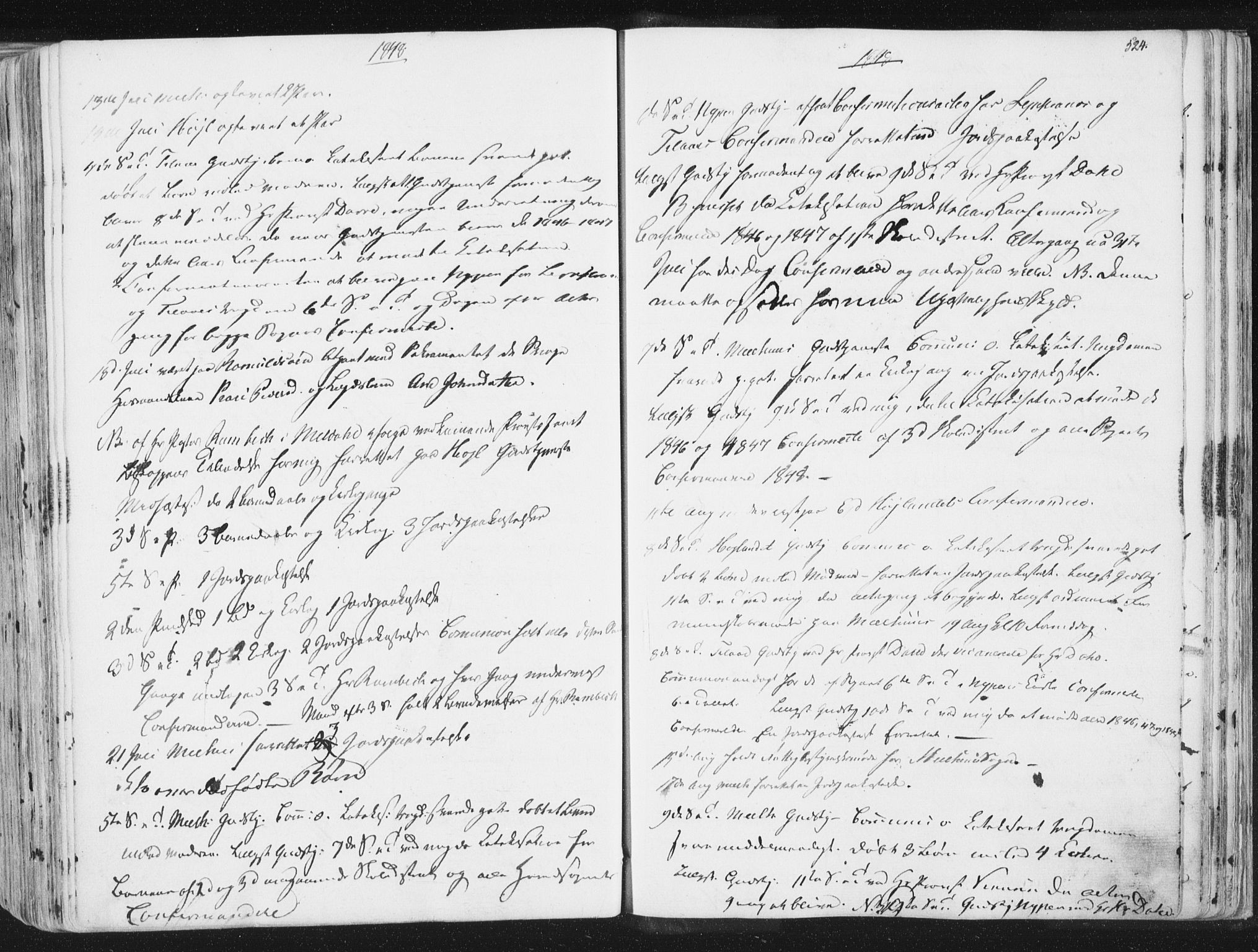 Ministerialprotokoller, klokkerbøker og fødselsregistre - Sør-Trøndelag, AV/SAT-A-1456/691/L1074: Parish register (official) no. 691A06, 1842-1852, p. 524
