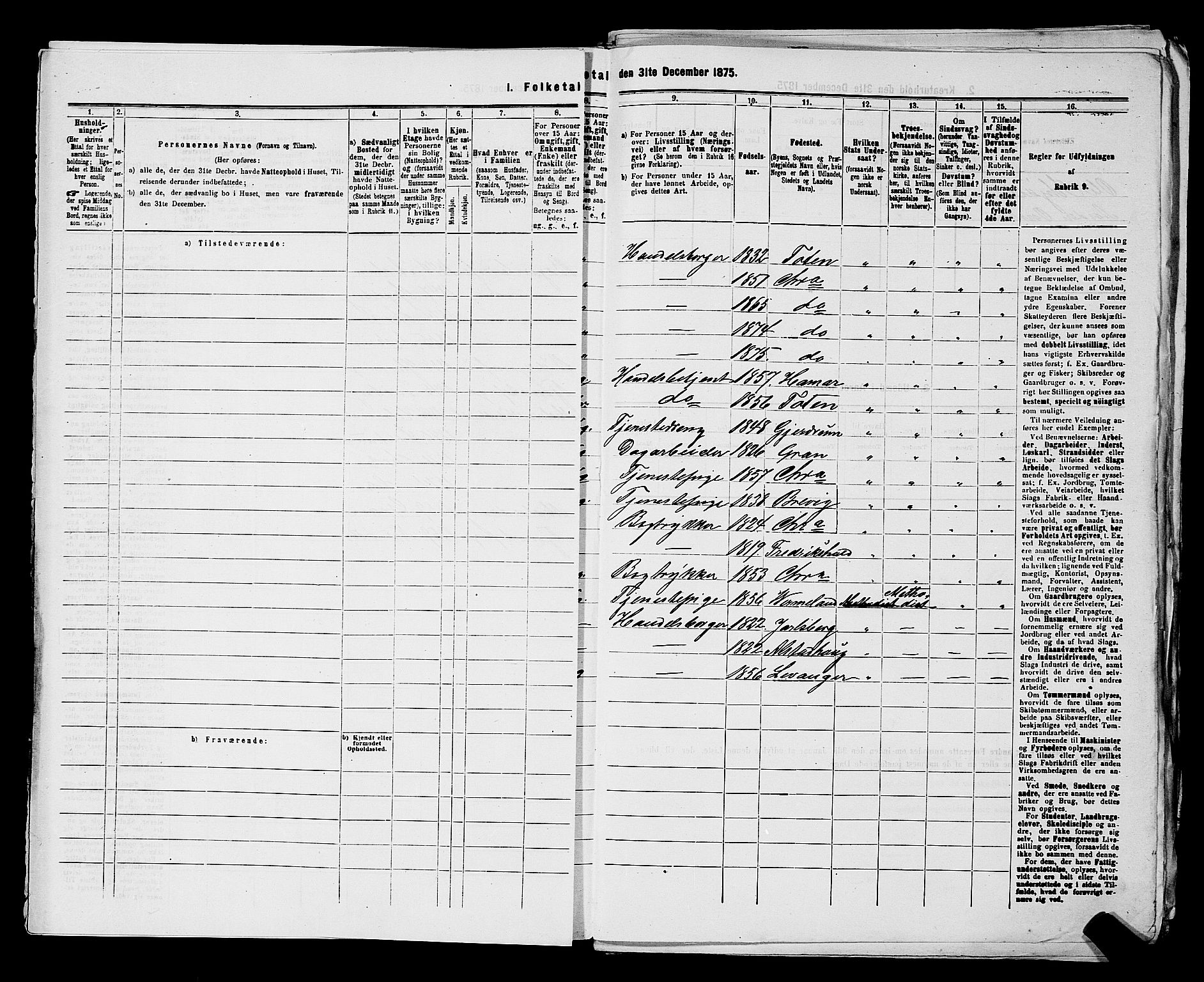 RA, 1875 census for 0301 Kristiania, 1875, p. 2006