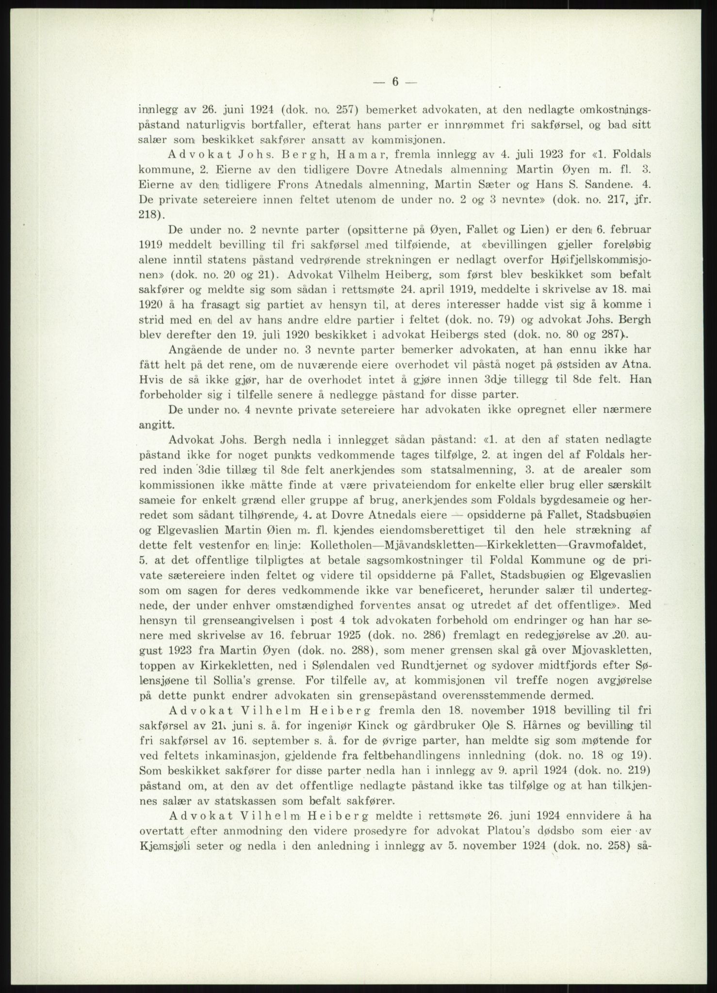 Høyfjellskommisjonen, AV/RA-S-1546/X/Xa/L0001: Nr. 1-33, 1909-1953, p. 3661