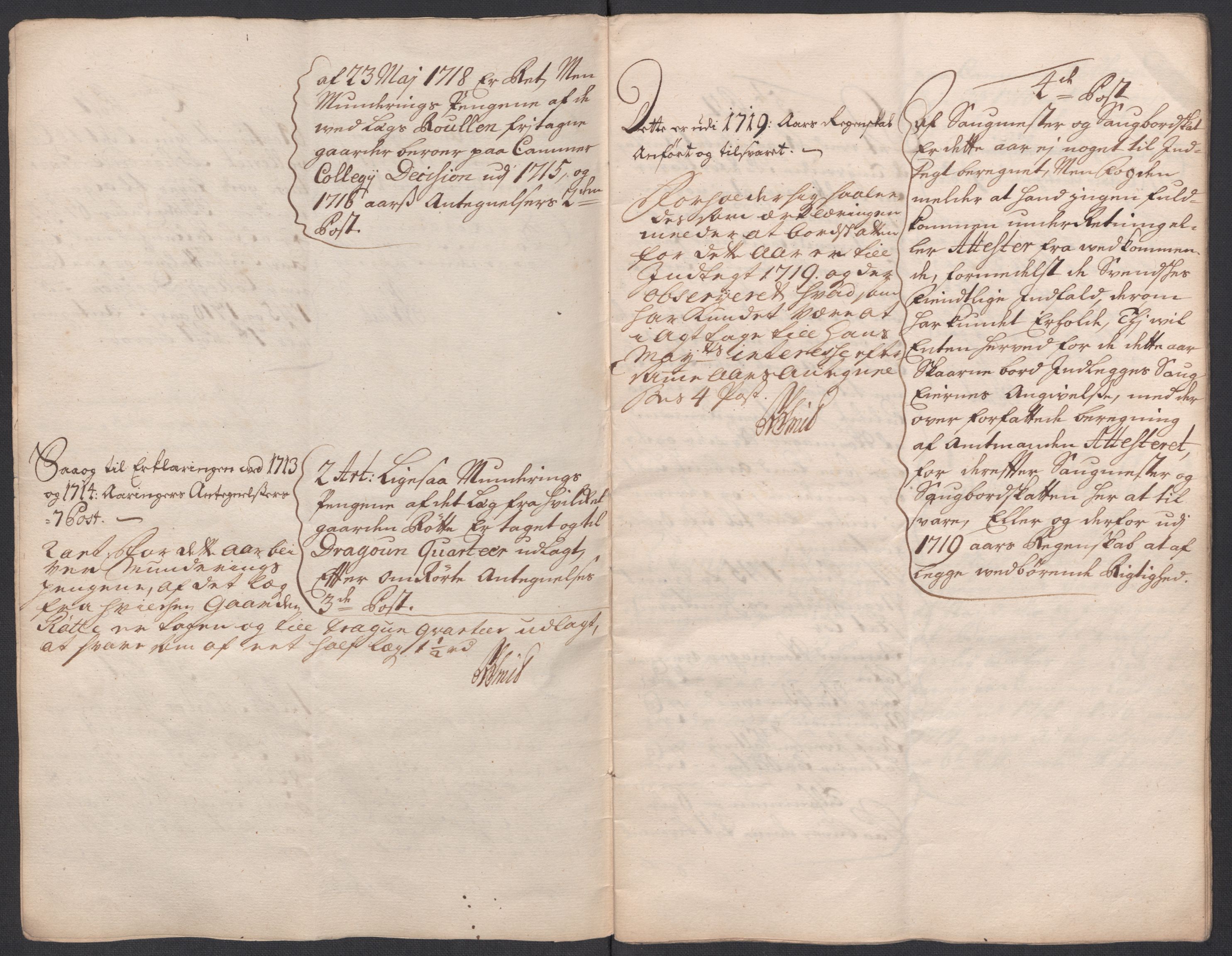 Rentekammeret inntil 1814, Reviderte regnskaper, Fogderegnskap, RA/EA-4092/R63/L4326: Fogderegnskap Inderøy, 1718, p. 316