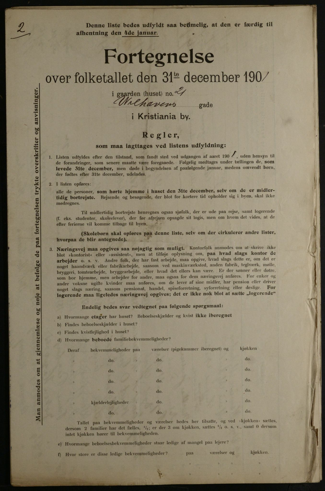 OBA, Municipal Census 1901 for Kristiania, 1901, p. 19432