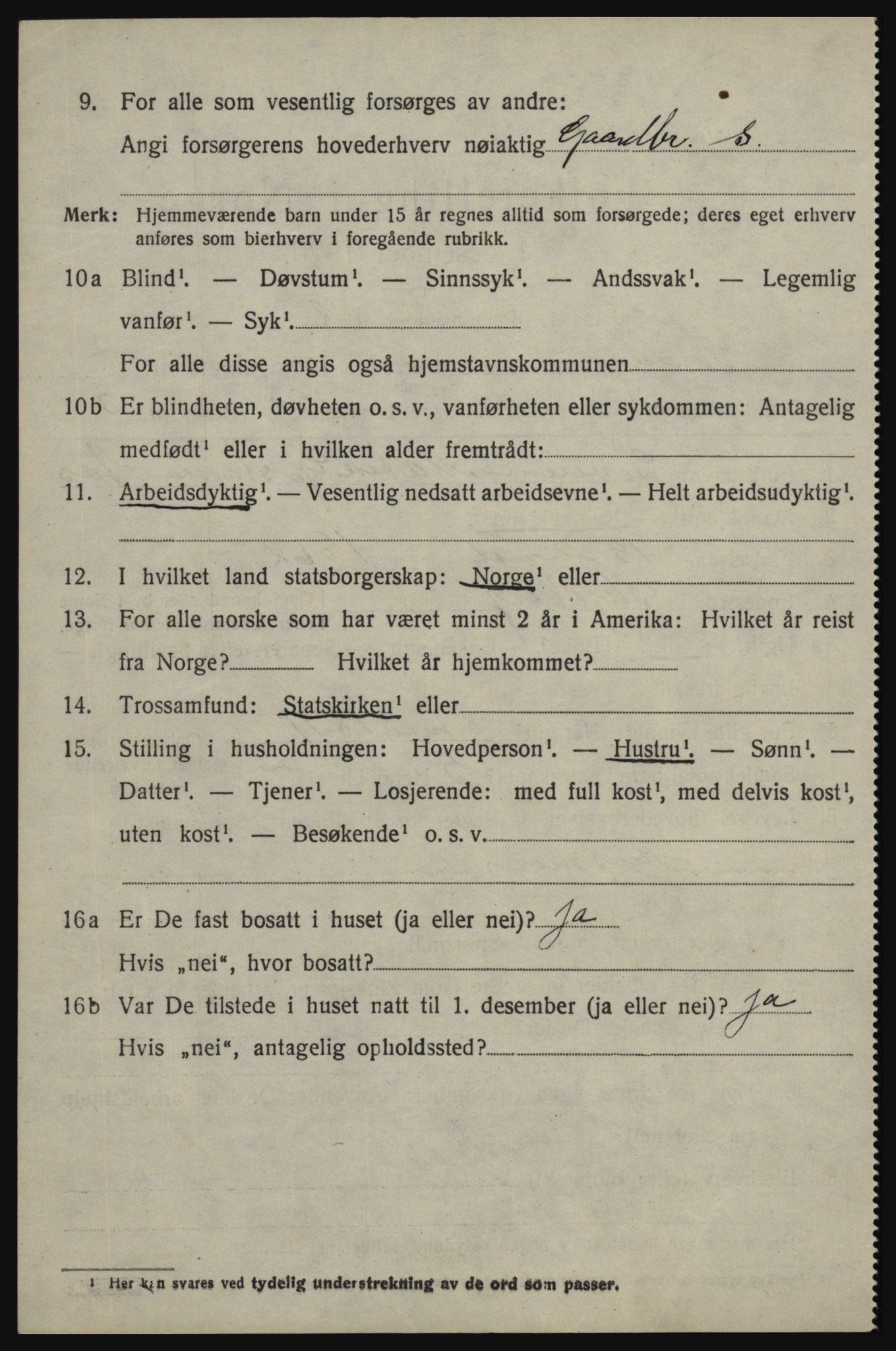 SAO, 1920 census for Skjeberg, 1920, p. 4978