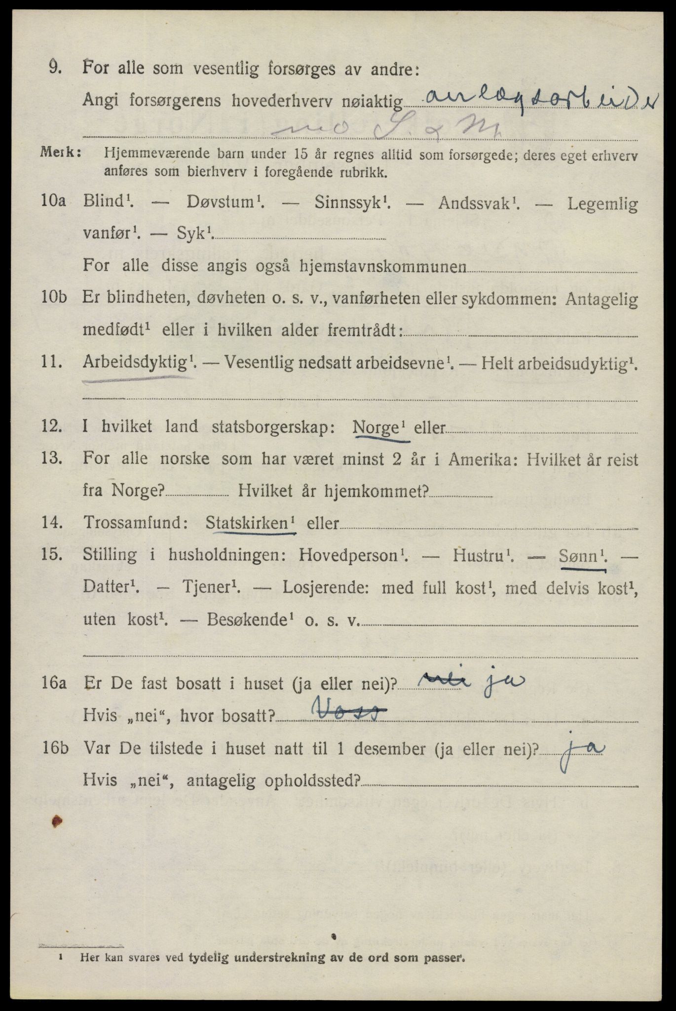 SAO, 1920 census for Spydeberg, 1920, p. 5134