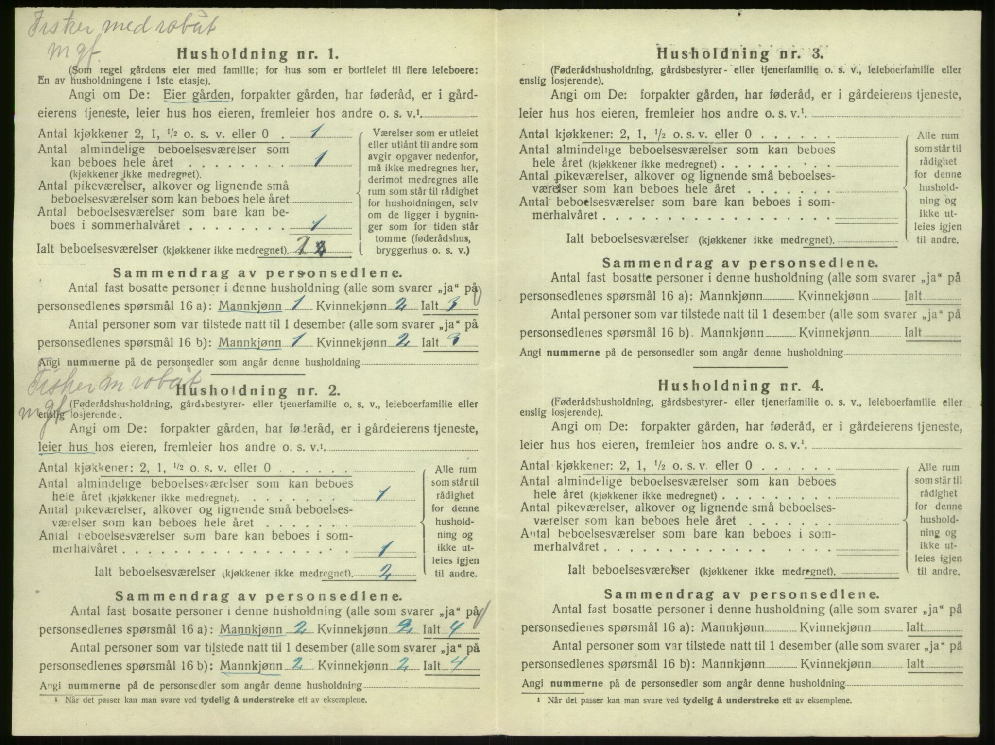 SAB, 1920 census for Austrheim, 1920, p. 763