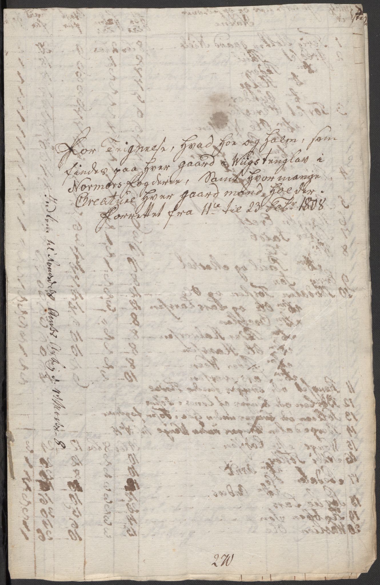 Regjeringskommisjonen 1807-1810, 1. kontor/byrå, RA/EA-2871/Dd/L0011: Kreatur og fôr: Opptelling i Nordre Bergenhus og Romsdal amt, 1808, p. 217