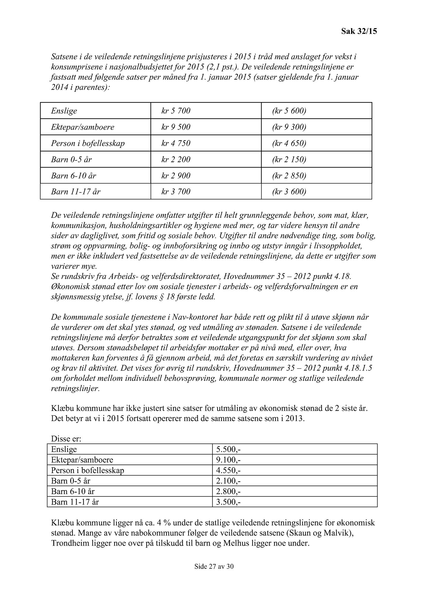 Klæbu Kommune, TRKO/KK/02-FS/L008: Formannsskapet - Møtedokumenter, 2015, p. 705