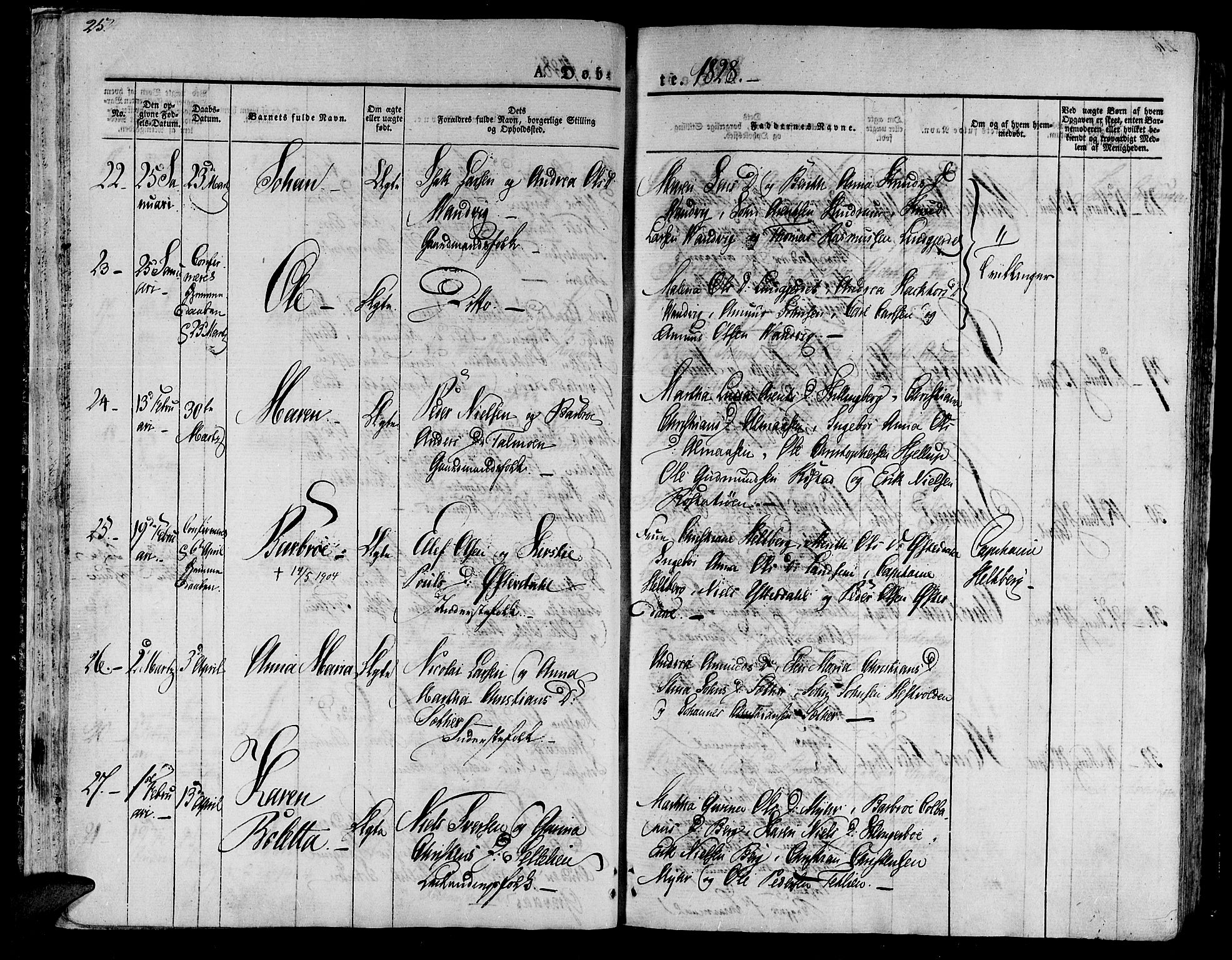 Ministerialprotokoller, klokkerbøker og fødselsregistre - Nord-Trøndelag, SAT/A-1458/701/L0006: Parish register (official) no. 701A06, 1825-1841, p. 25