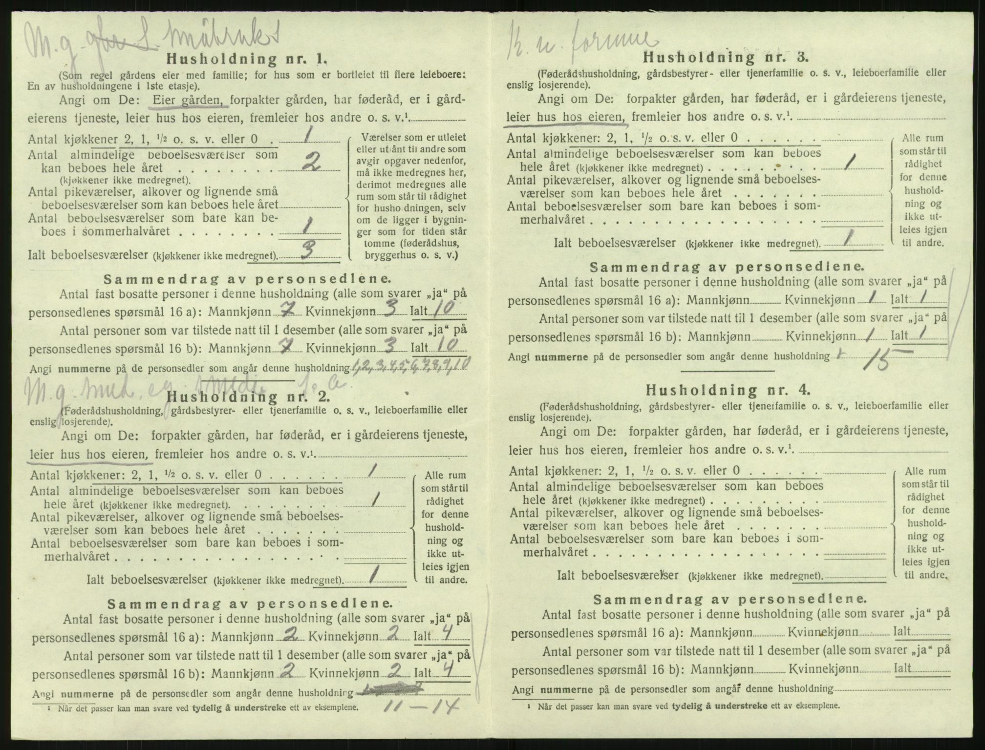 SAK, 1920 census for Søndeled, 1920, p. 728