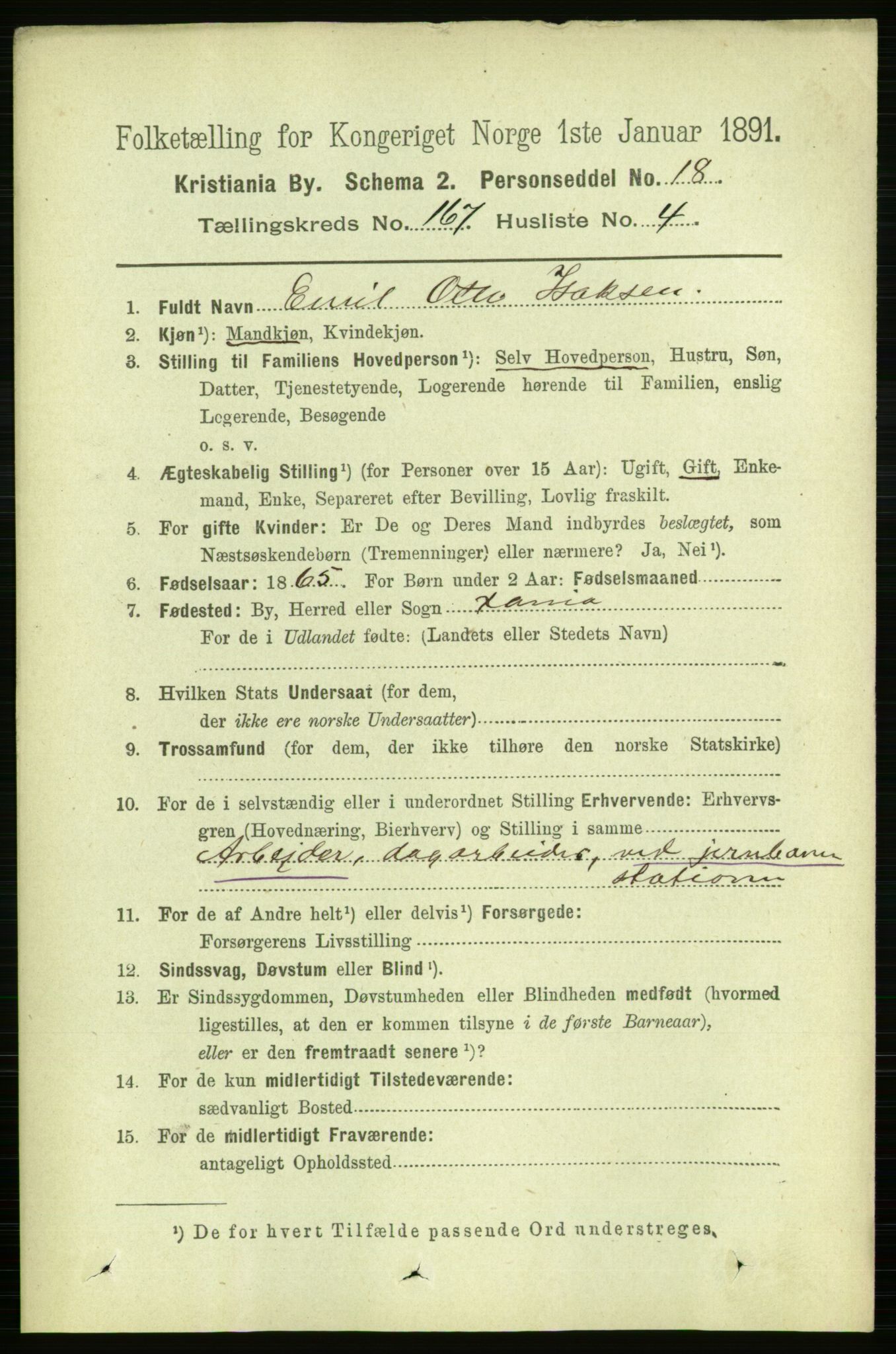 RA, 1891 census for 0301 Kristiania, 1891, p. 97367