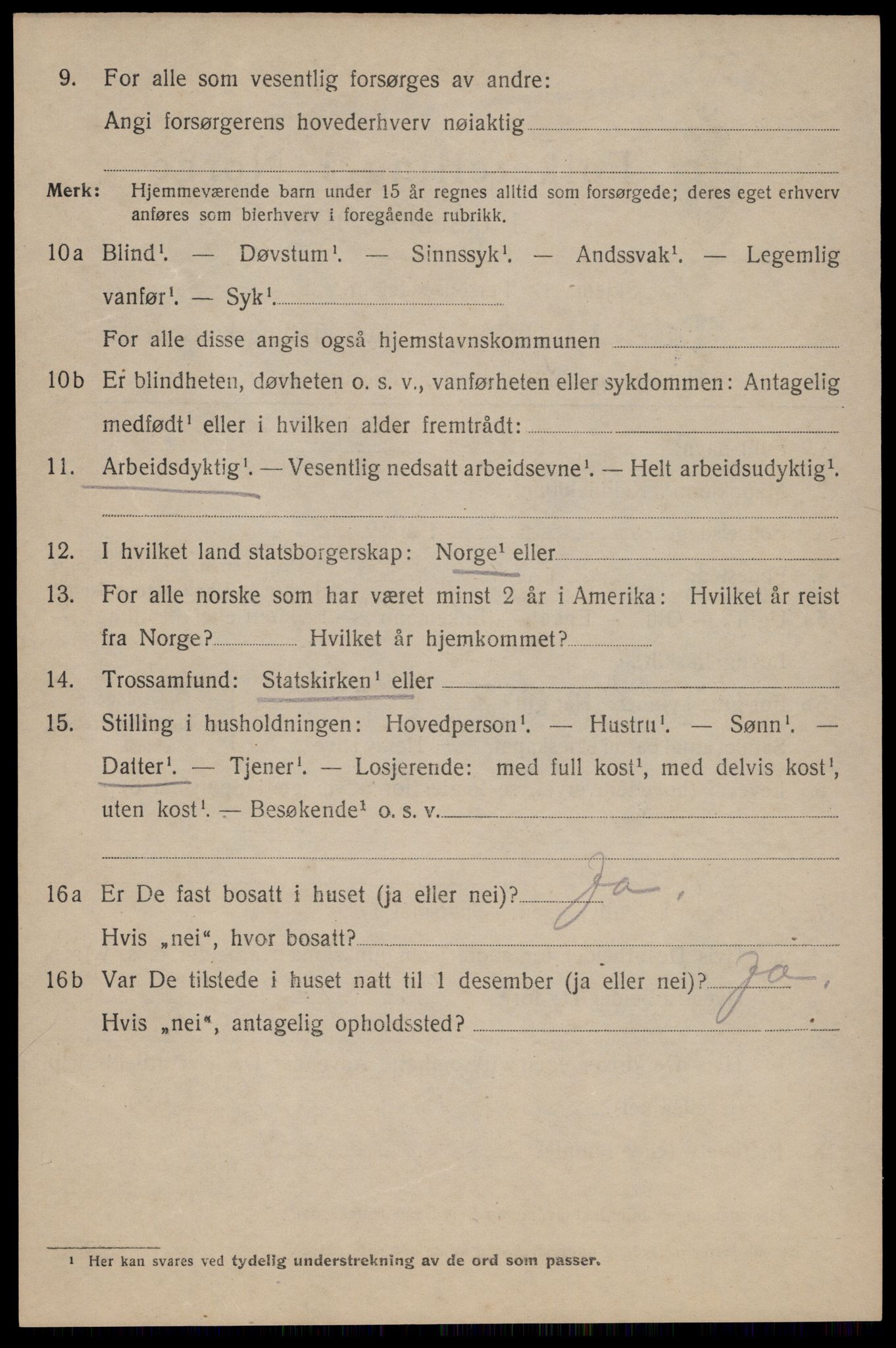 SAT, 1920 census for Trondheim, 1920, p. 107681