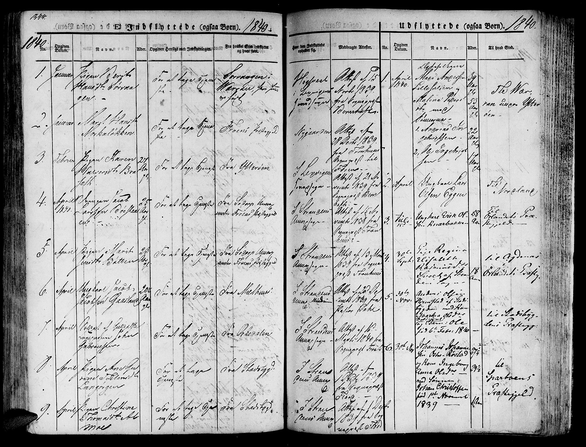 Ministerialprotokoller, klokkerbøker og fødselsregistre - Nord-Trøndelag, SAT/A-1458/701/L0006: Parish register (official) no. 701A06, 1825-1841, p. 344