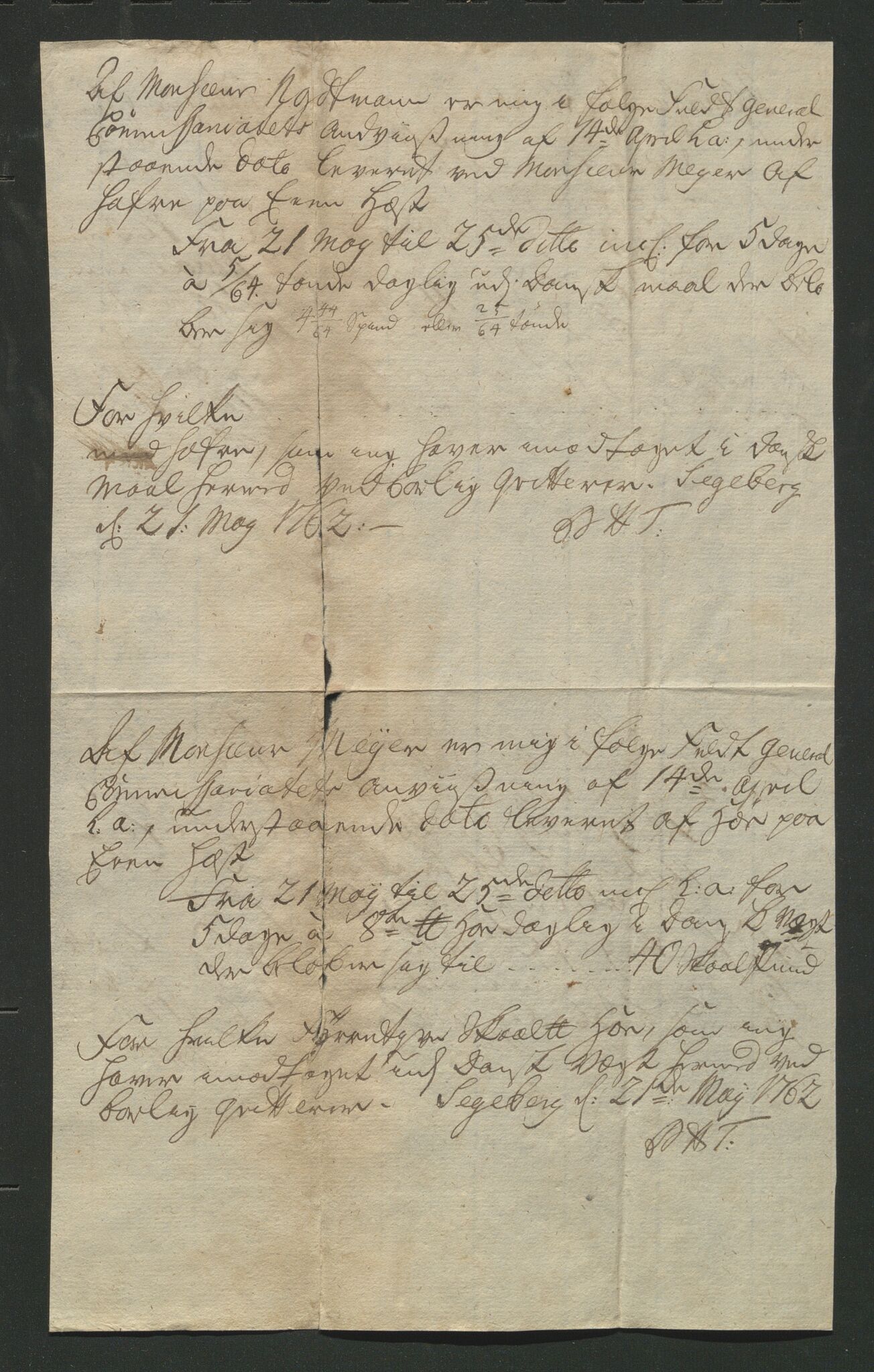 Åker i Vang, Hedmark, og familien Todderud, AV/SAH-ARK-010/J/Jc/L0002: Korrespondanse, 1753-1762, p. 432