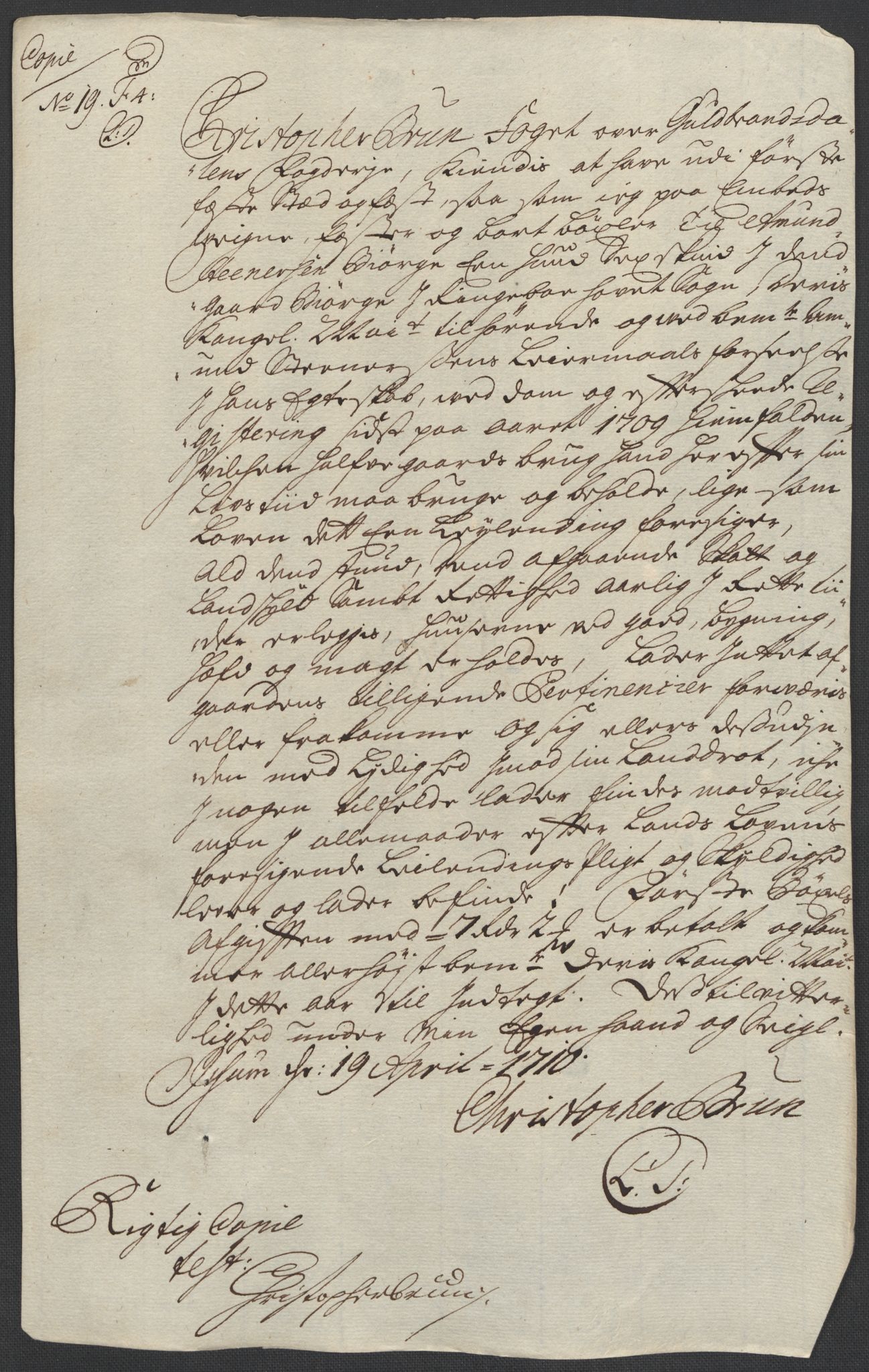 Rentekammeret inntil 1814, Reviderte regnskaper, Fogderegnskap, RA/EA-4092/R17/L1179: Fogderegnskap Gudbrandsdal, 1708-1710, p. 338