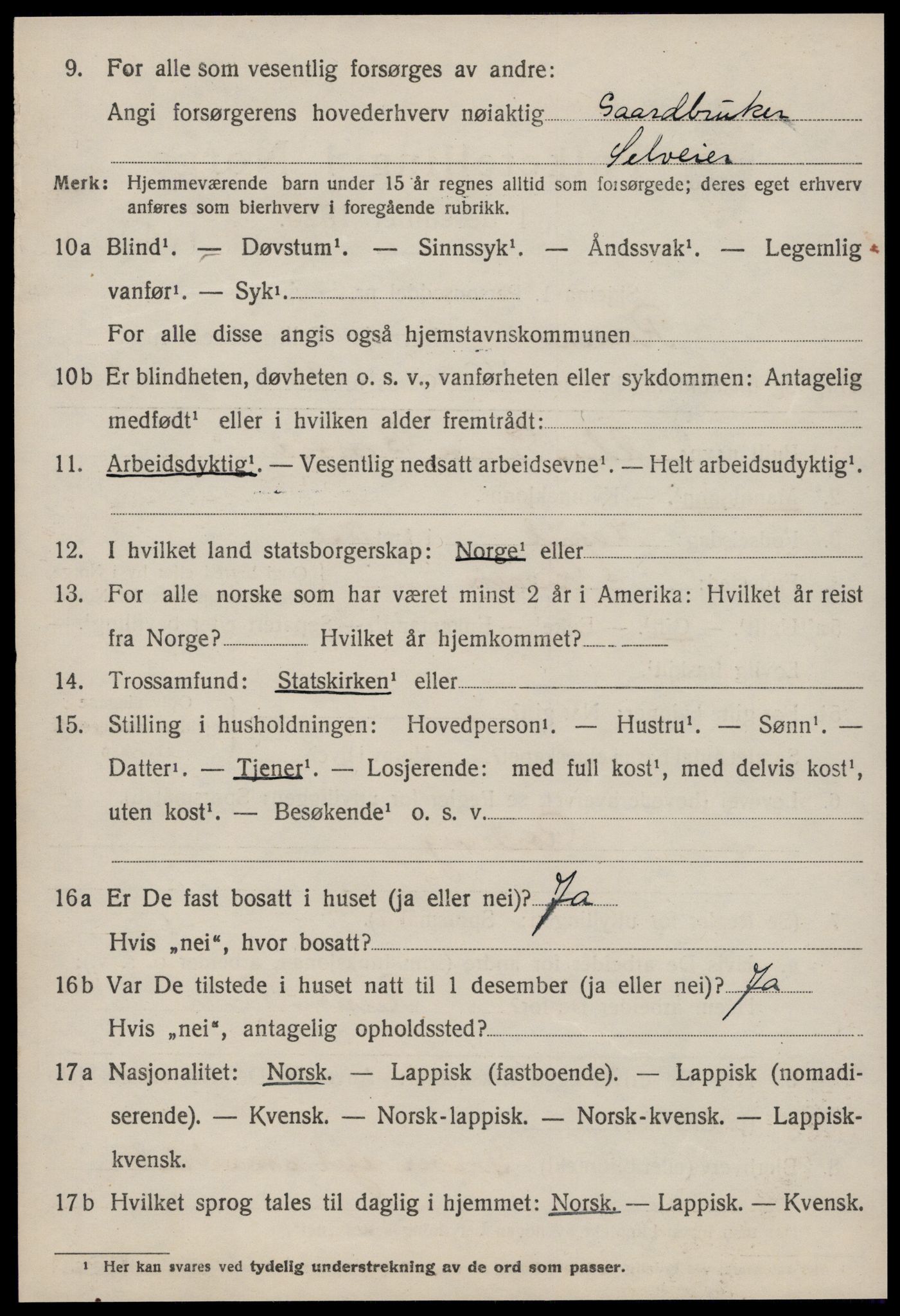 SAT, 1920 census for Rissa, 1920, p. 4314