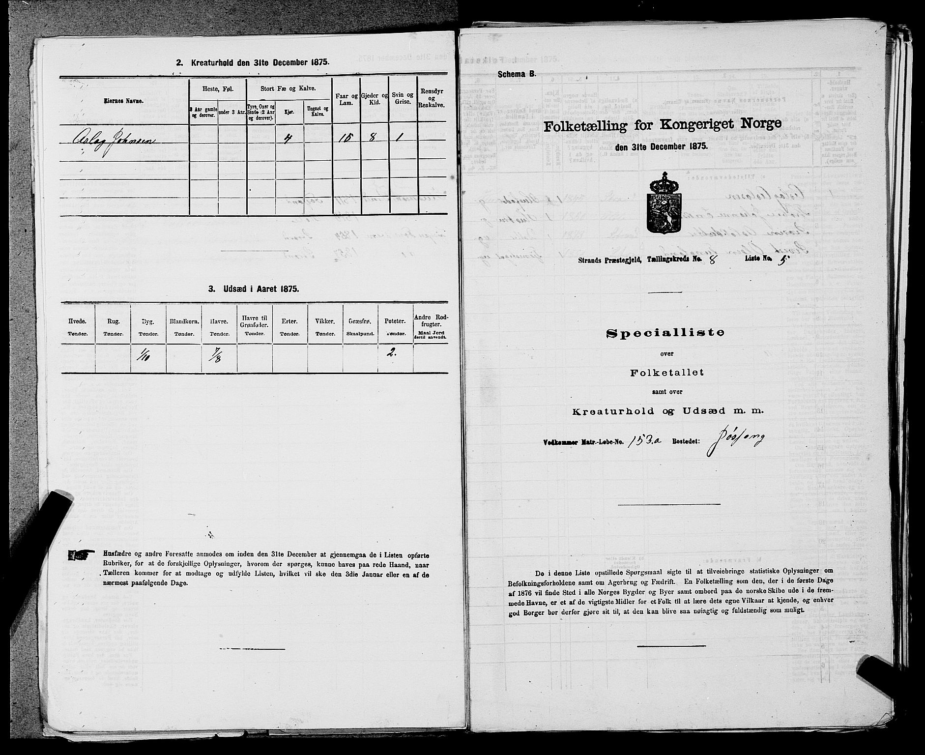 SAST, 1875 census for 1130P Strand, 1875, p. 730