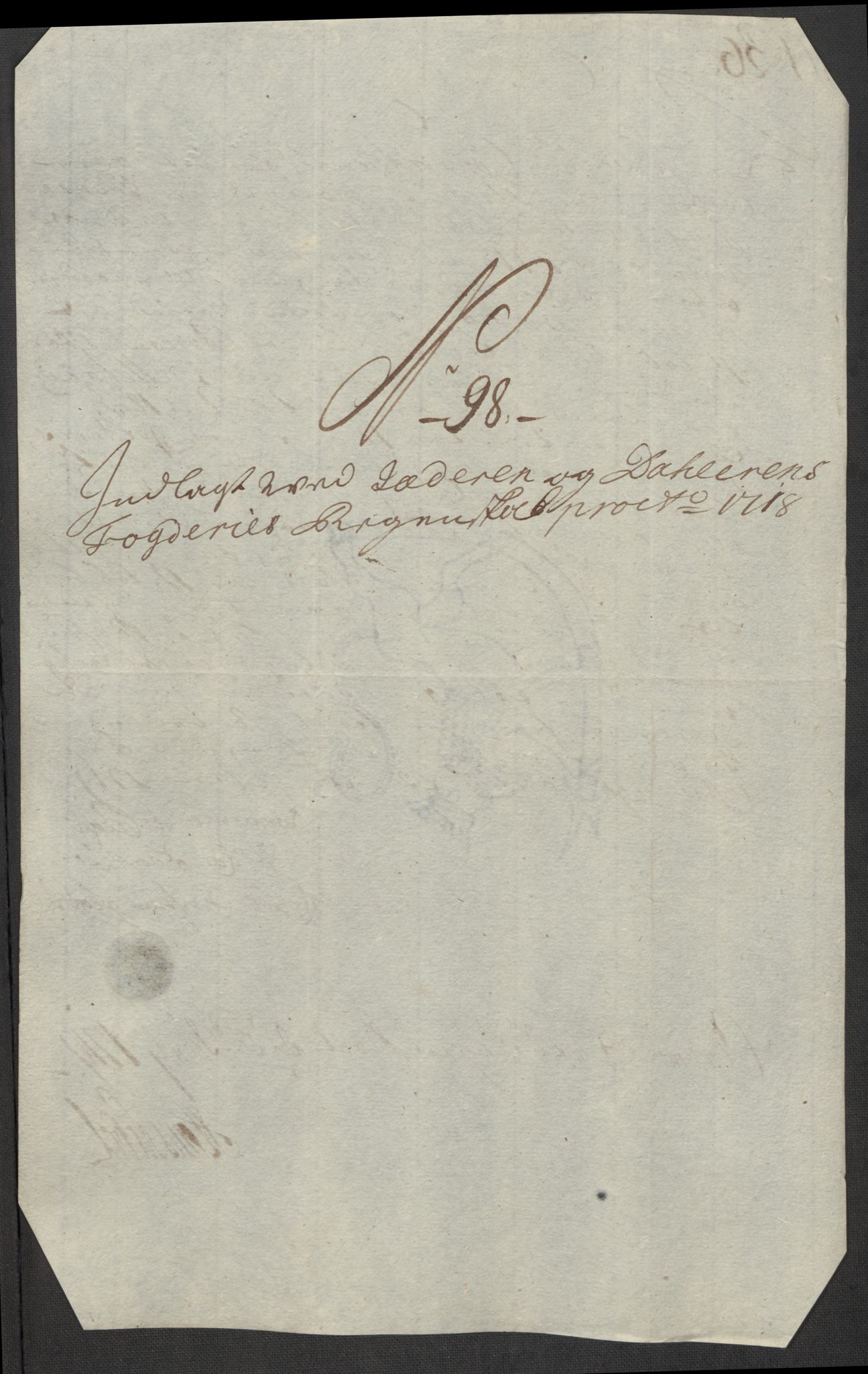 Rentekammeret inntil 1814, Reviderte regnskaper, Fogderegnskap, AV/RA-EA-4092/R46/L2743: Fogderegnskap Jæren og Dalane, 1718, p. 344