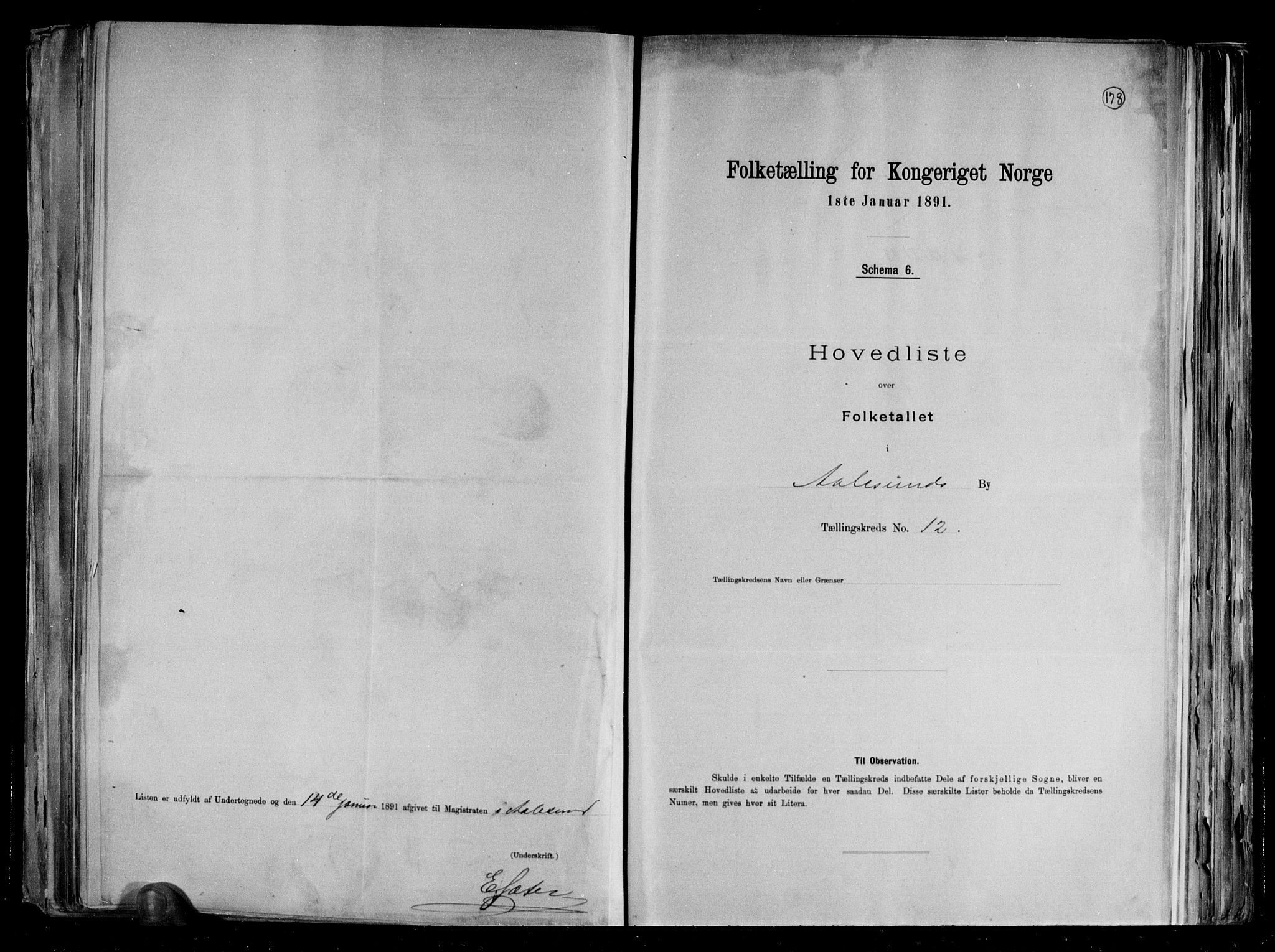 RA, 1891 census for 1501 Ålesund, 1891, p. 27