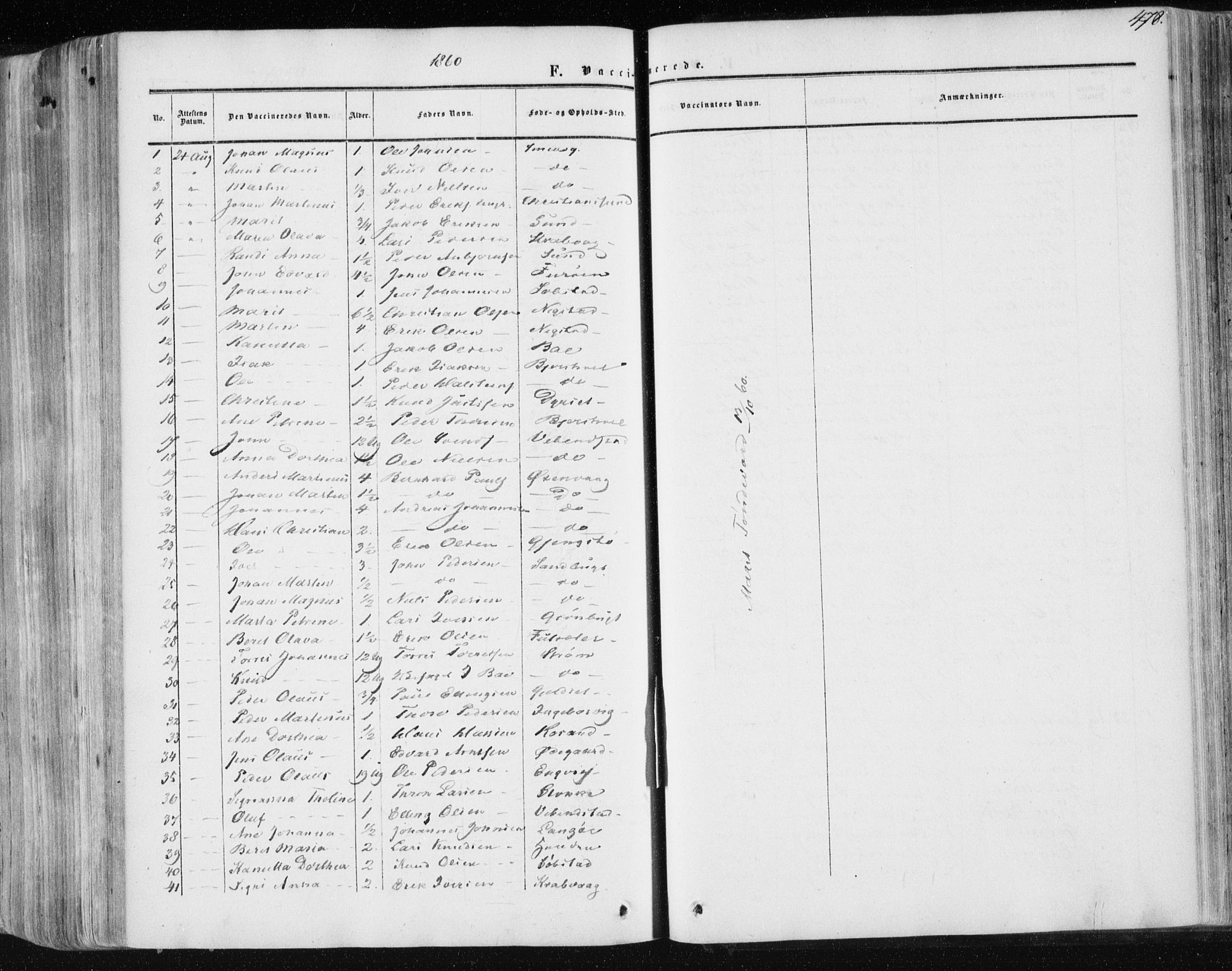 Ministerialprotokoller, klokkerbøker og fødselsregistre - Møre og Romsdal, AV/SAT-A-1454/568/L0804: Parish register (official) no. 568A11, 1854-1868, p. 478