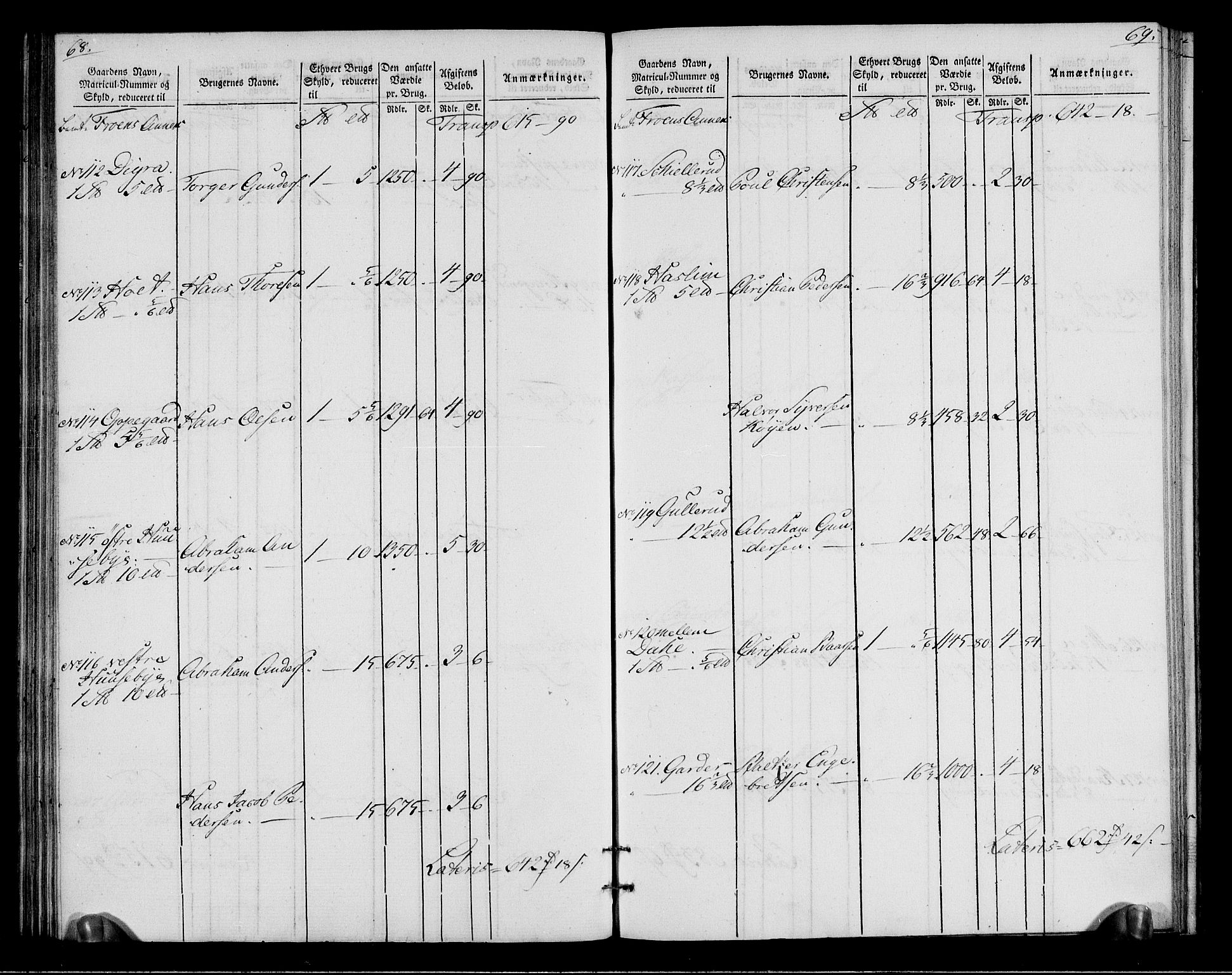 Rentekammeret inntil 1814, Realistisk ordnet avdeling, AV/RA-EA-4070/N/Ne/Nea/L0015: Follo fogderi. Oppebørselsregister, 1803-1804, p. 38