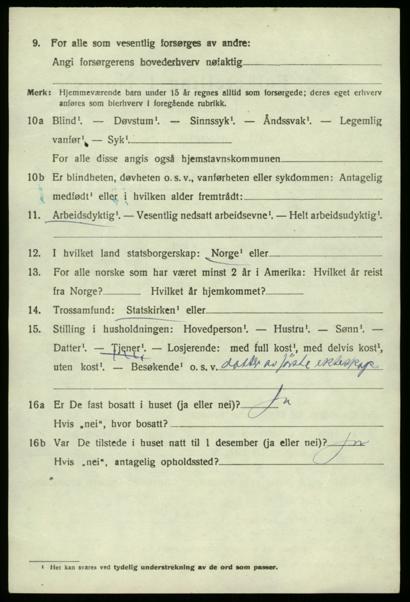 SAB, 1920 census for Laksevåg, 1920, p. 19423