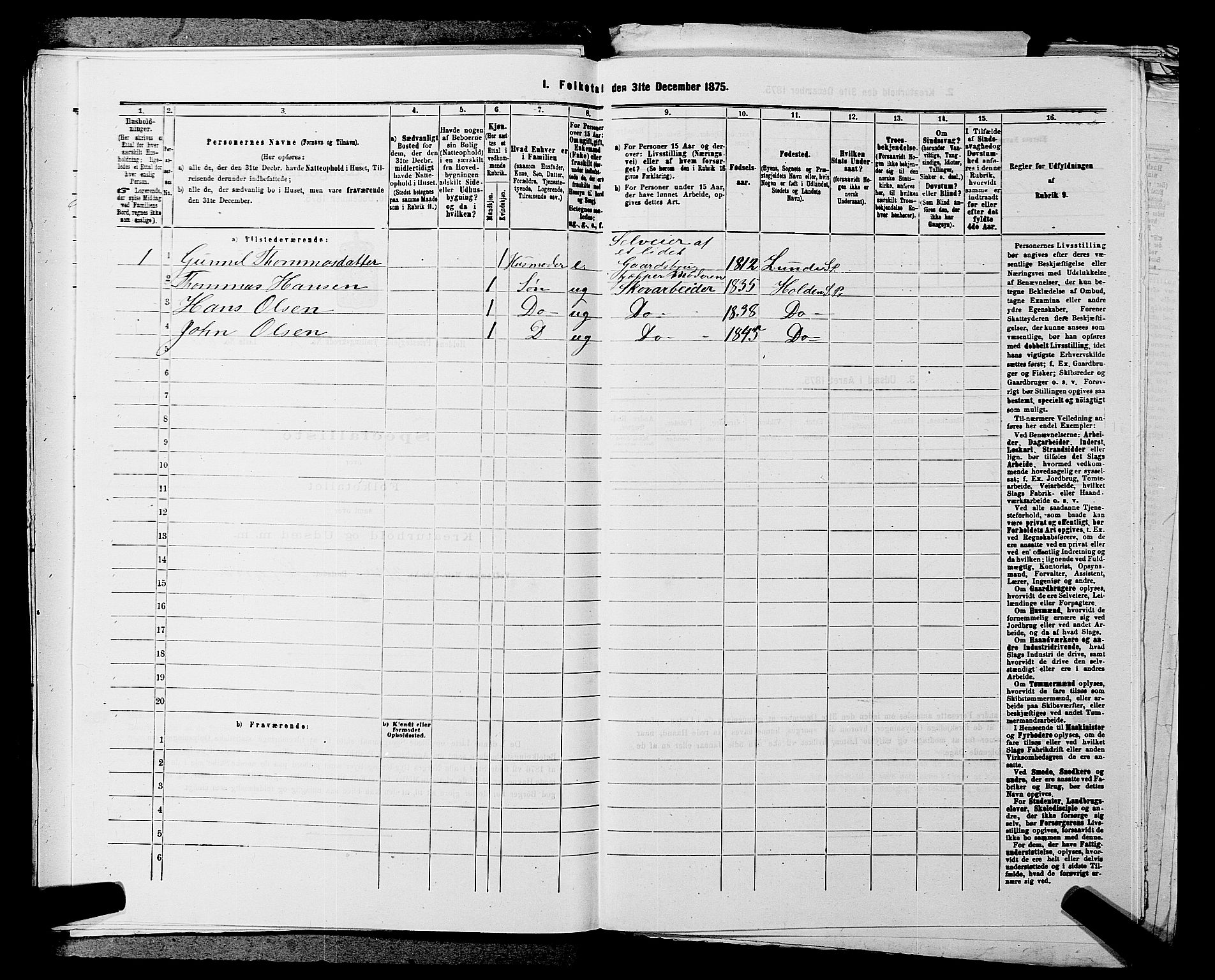 SAKO, 1875 census for 0819P Holla, 1875, p. 271