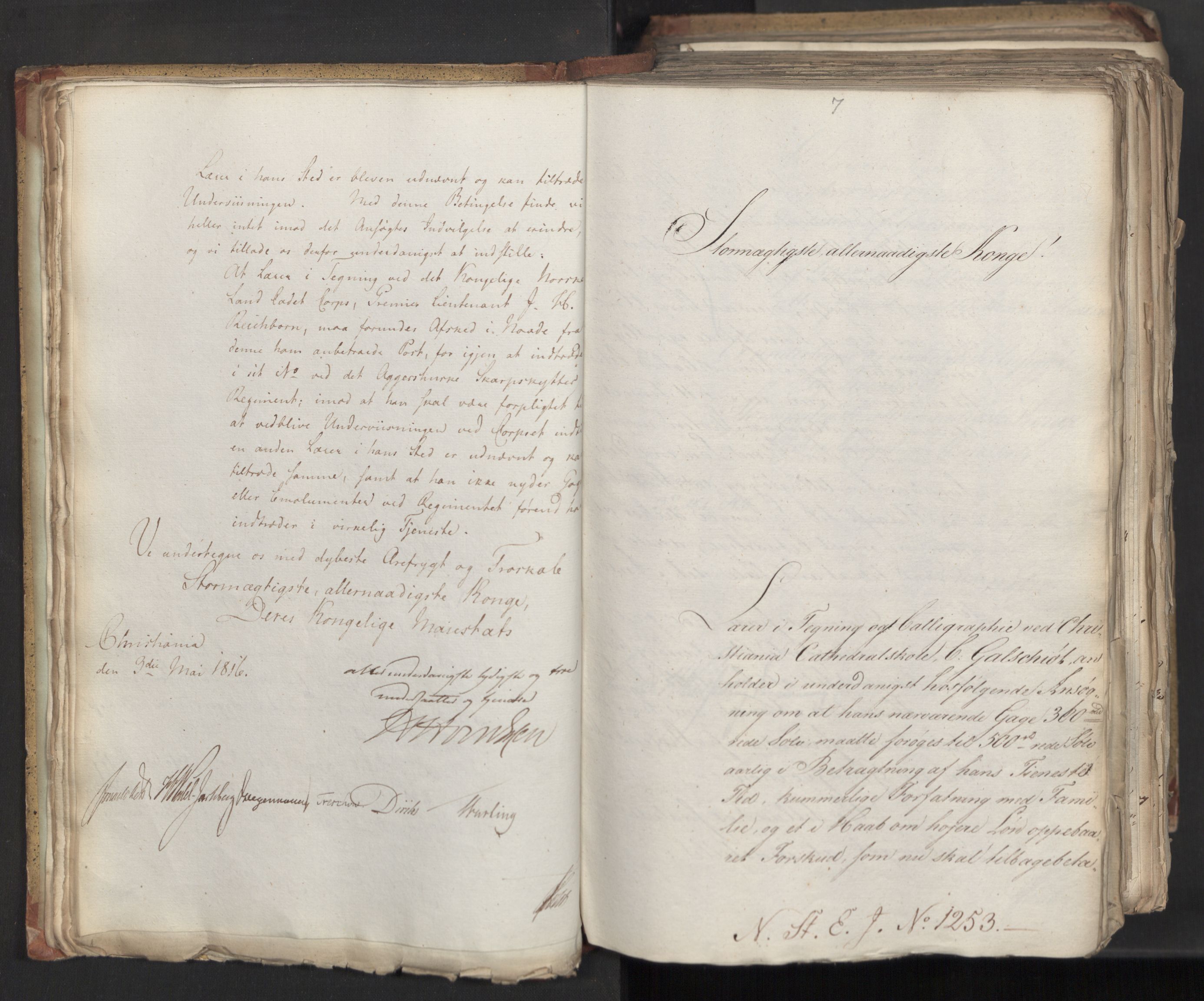 Statsrådsavdelingen i Stockholm, AV/RA-S-1003/D/Da/L0006: Regjeringsinnstillinger nr. 1247-1544, 1816, p. 26