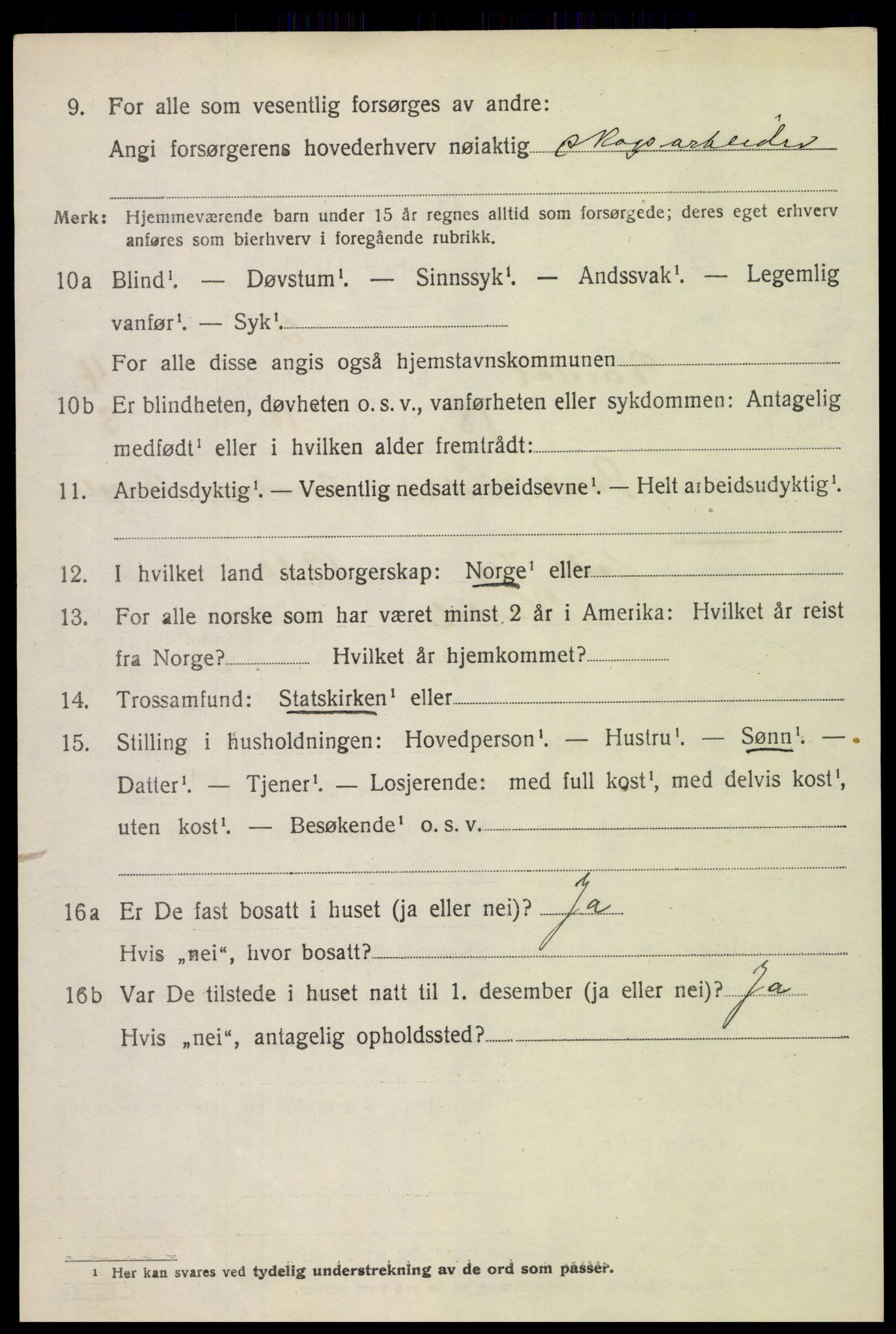 SAH, 1920 census for Vardal, 1920, p. 3050