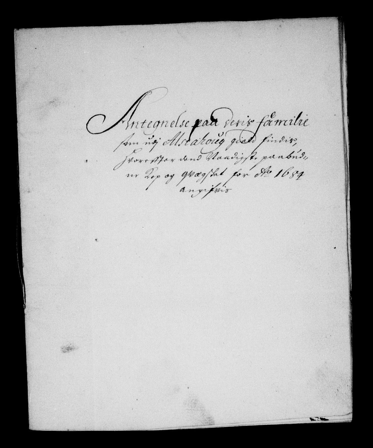 Rentekammeret inntil 1814, Reviderte regnskaper, Stiftamtstueregnskaper, Trondheim stiftamt og Nordland amt, AV/RA-EA-6044/R/Rg/L0077: Trondheim stiftamt og Nordland amt, 1684