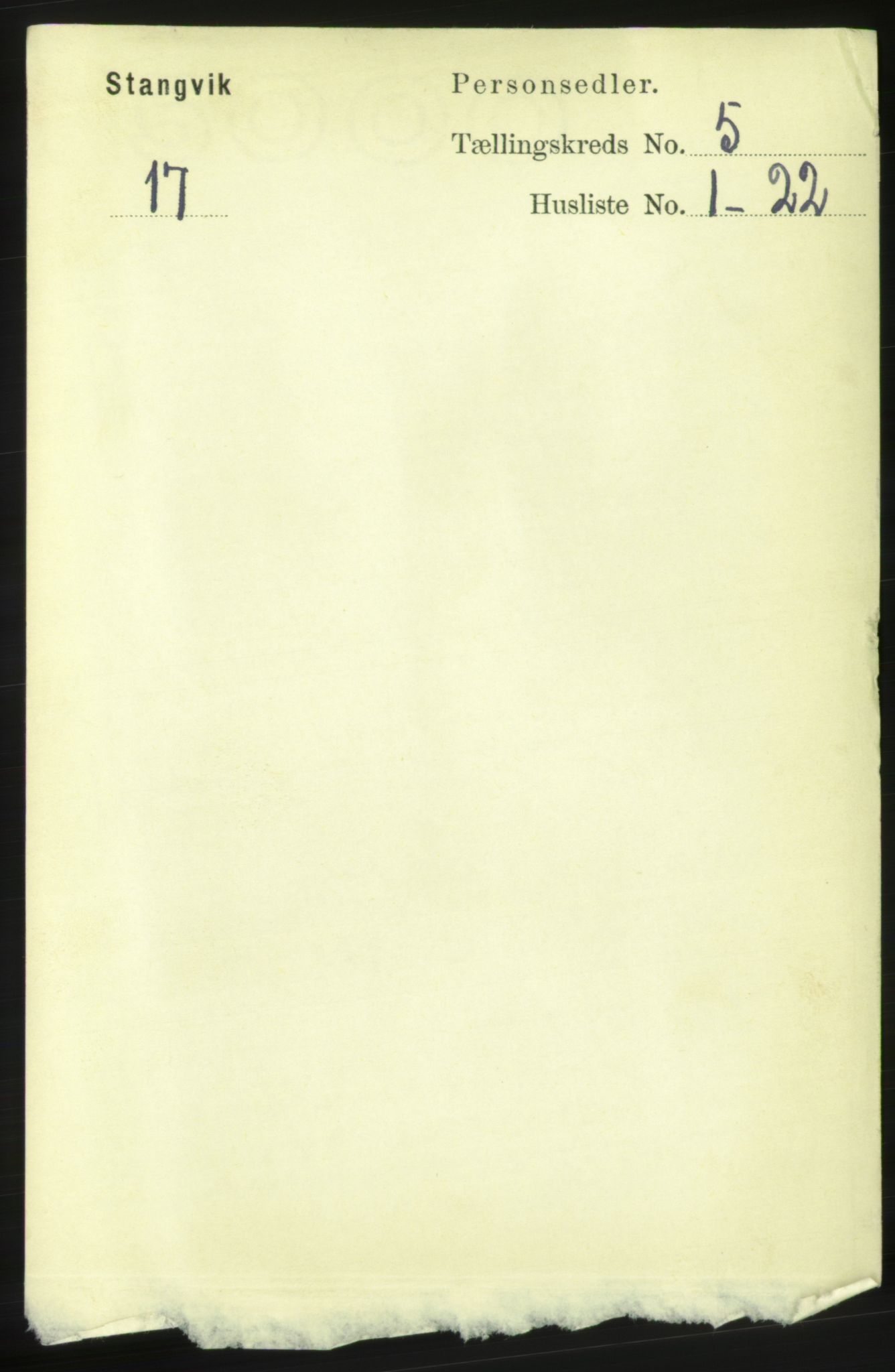 RA, 1891 census for 1564 Stangvik, 1891, p. 2045