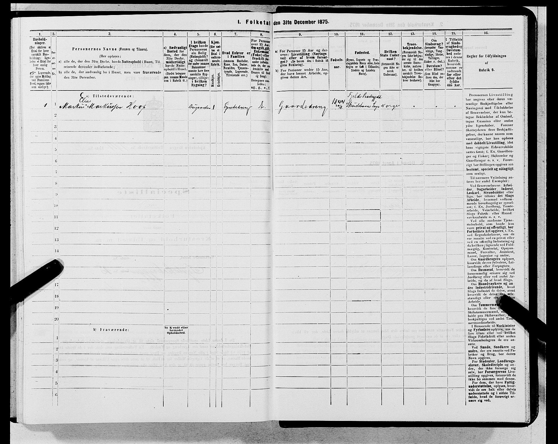 SAB, 1875 census for 1301 Bergen, 1875, p. 6175