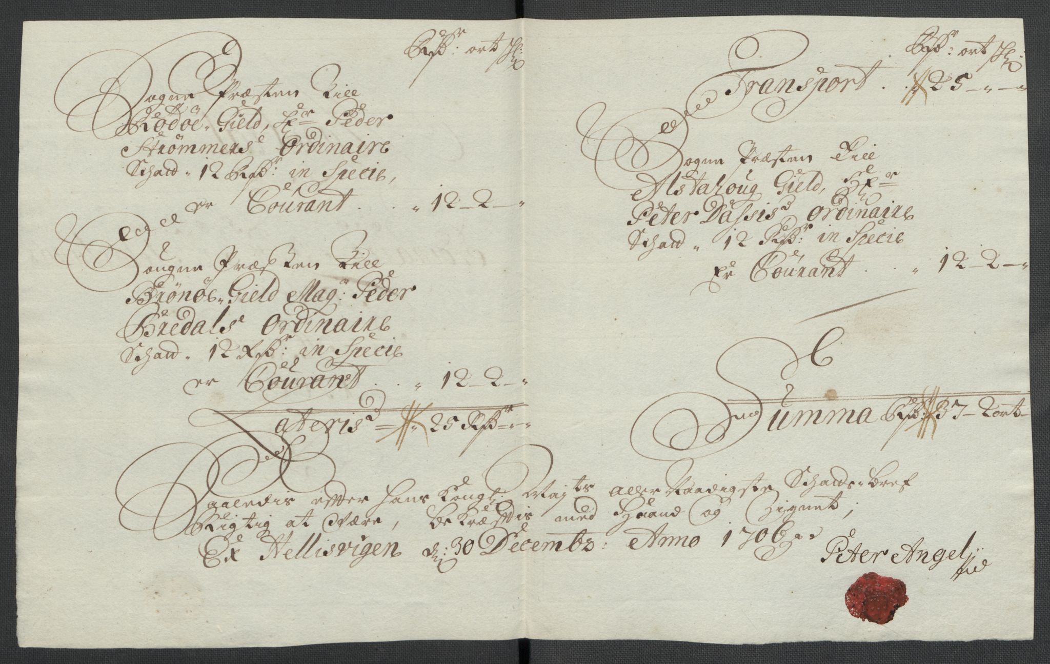 Rentekammeret inntil 1814, Reviderte regnskaper, Fogderegnskap, RA/EA-4092/R65/L4509: Fogderegnskap Helgeland, 1706-1707, p. 112