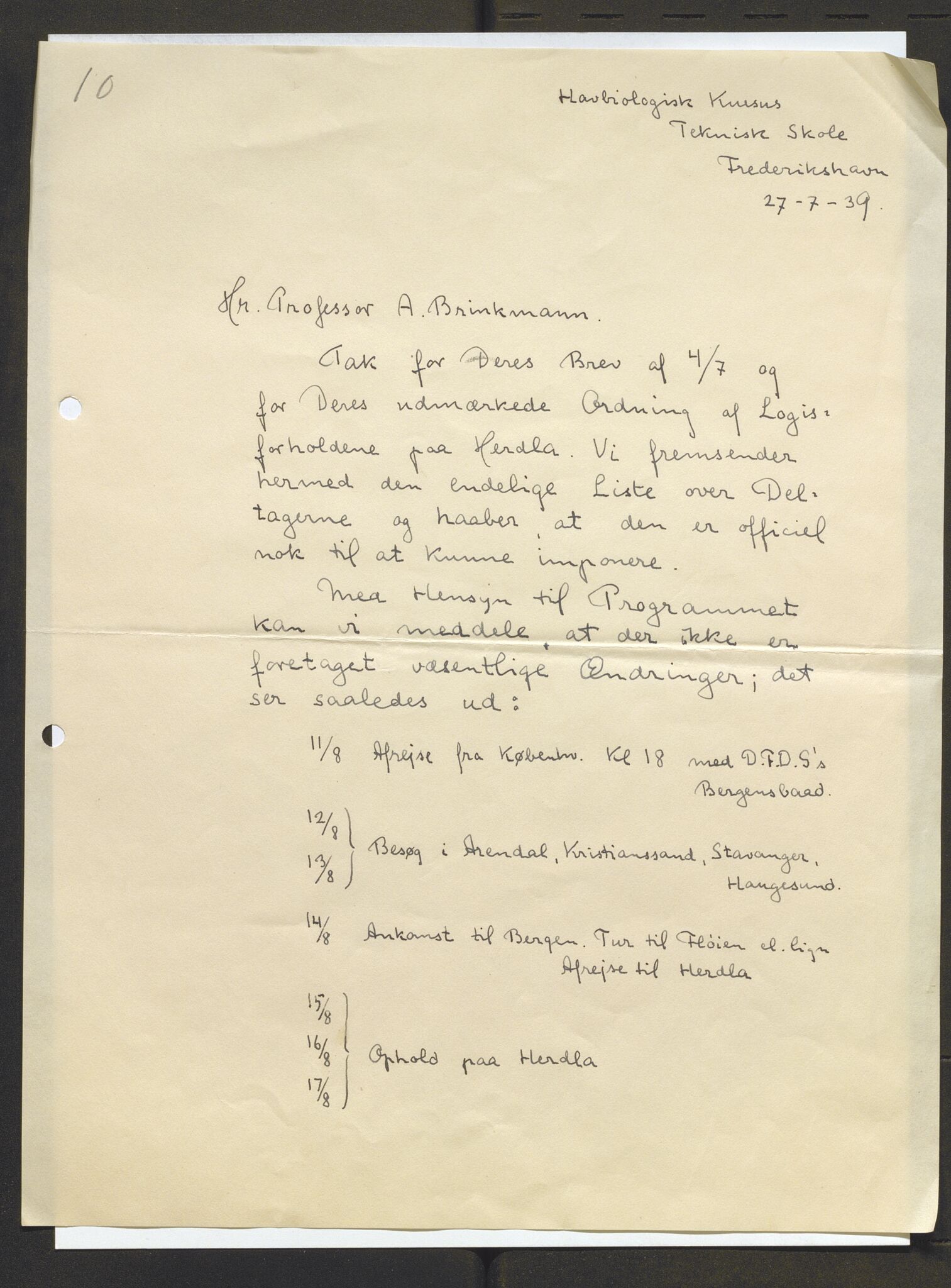 Bergens Museum, AV/SAB-A-17301/13/D/L0002: Korrespondanse , 1928-1940, p. 530