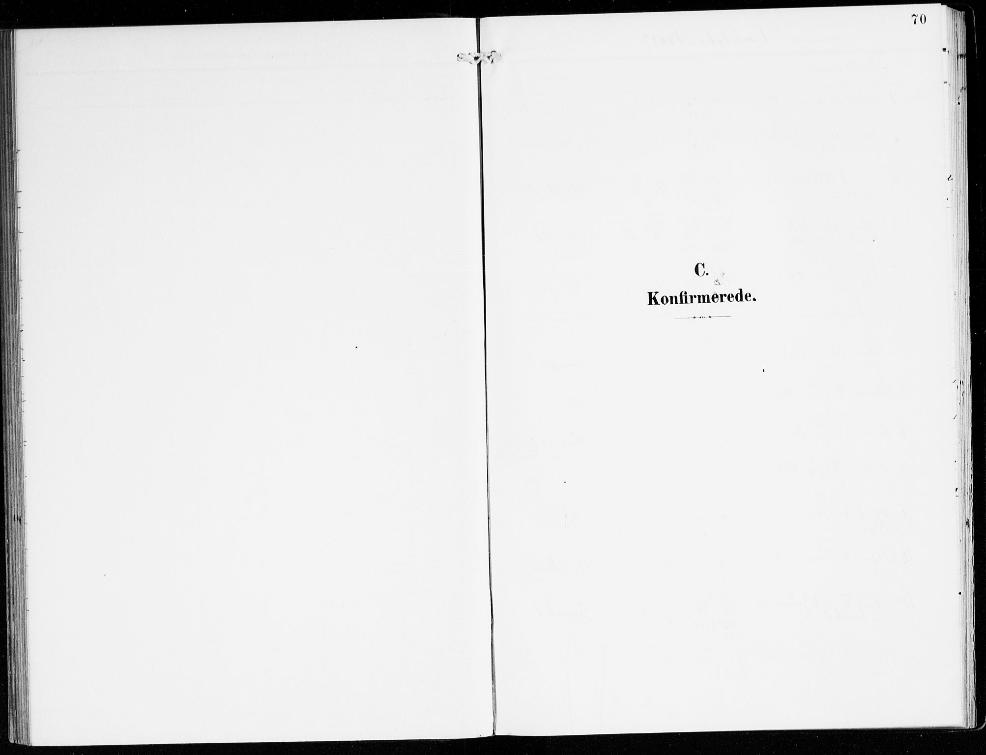 Hyllestad sokneprestembete, AV/SAB-A-80401: Parish register (official) no. D 2, 1905-1919, p. 70