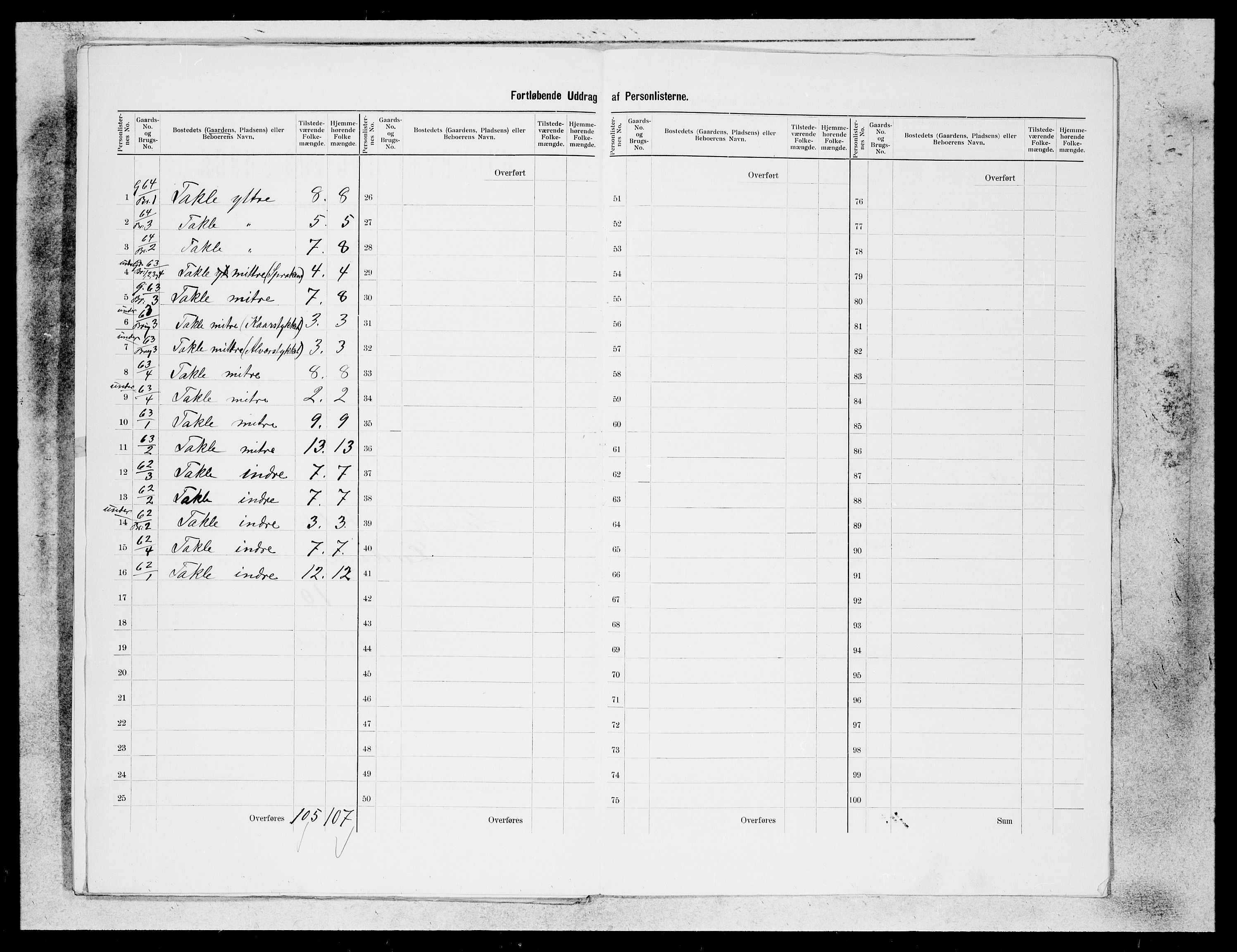 SAB, 1900 census for Lavik og Brekke, 1900, p. 21