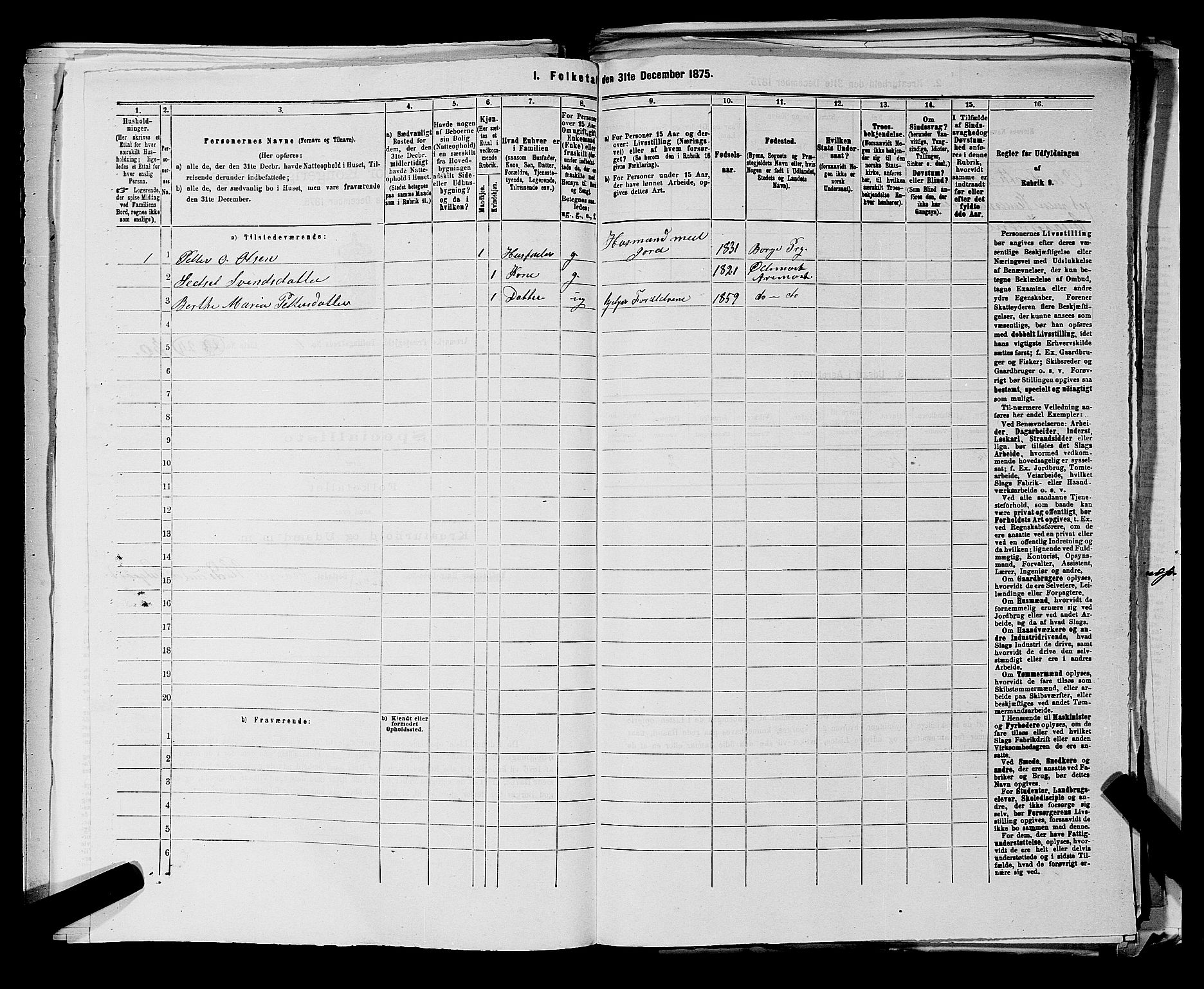 RA, 1875 census for 0118P Aremark, 1875, p. 877
