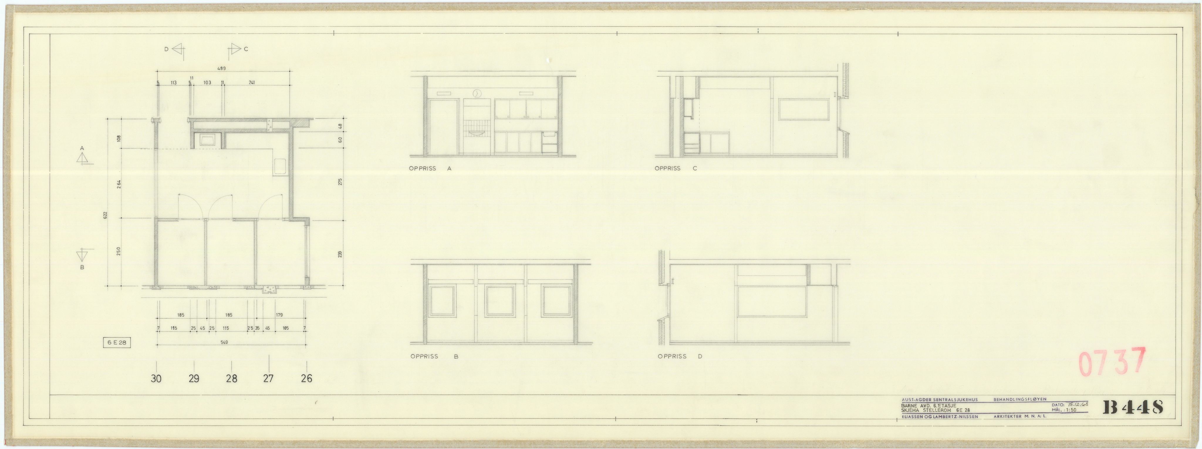 Eliassen og Lambertz-Nilssen Arkitekter, AAKS/PA-2983/T/T02/L0007: Tegningskogger 0737, 1967-1972, p. 48