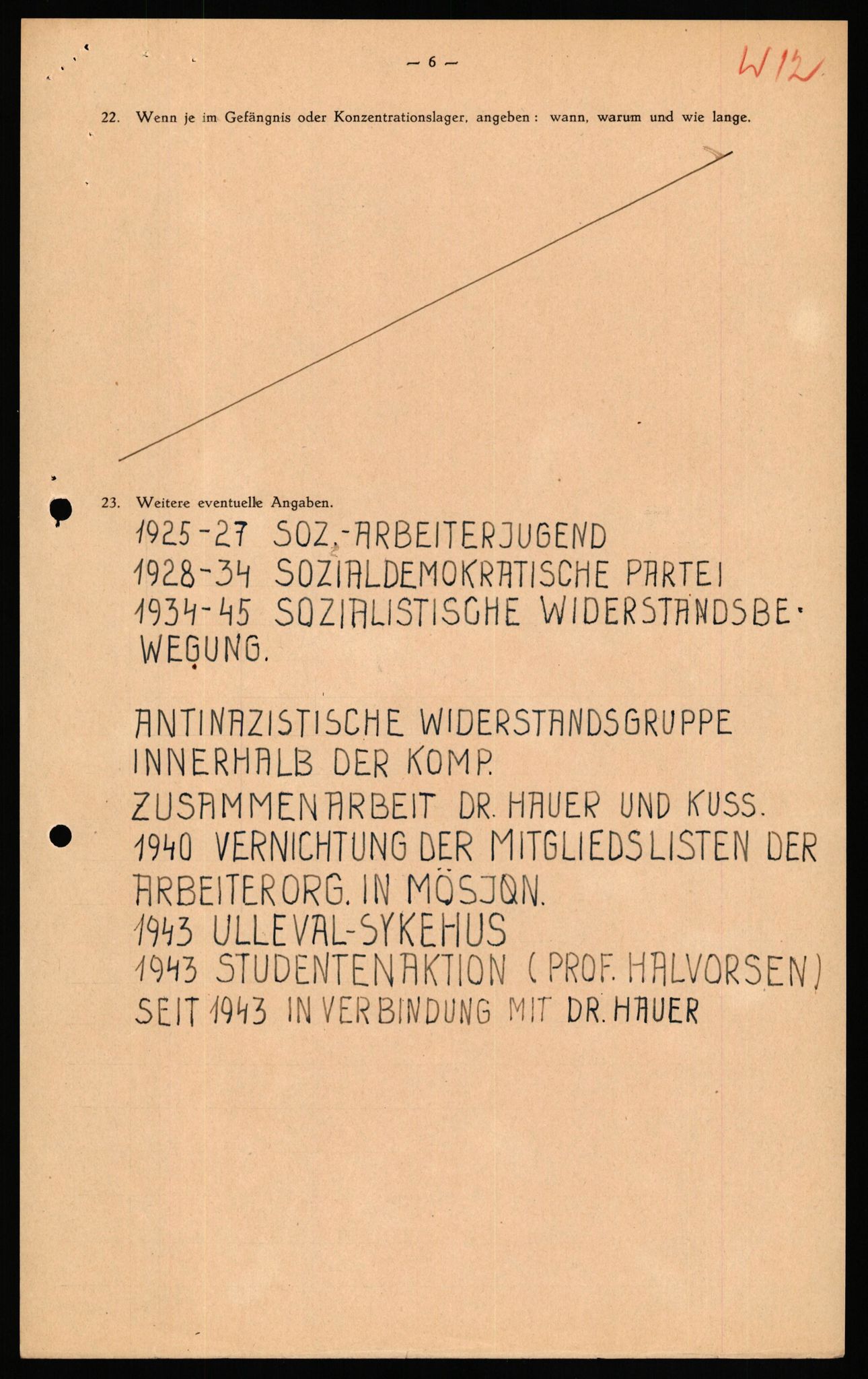 Forsvaret, Forsvarets overkommando II, AV/RA-RAFA-3915/D/Db/L0040: CI Questionaires. Tyske okkupasjonsstyrker i Norge. Østerrikere., 1945-1946, p. 429