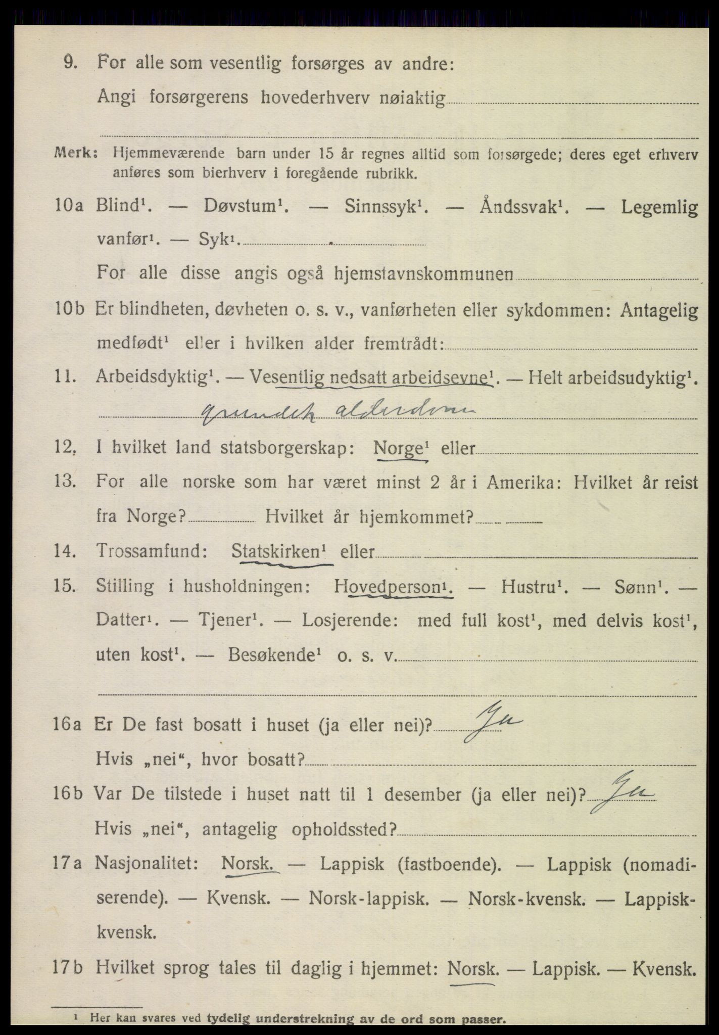 SAT, 1920 census for Hattfjelldal, 1920, p. 1587