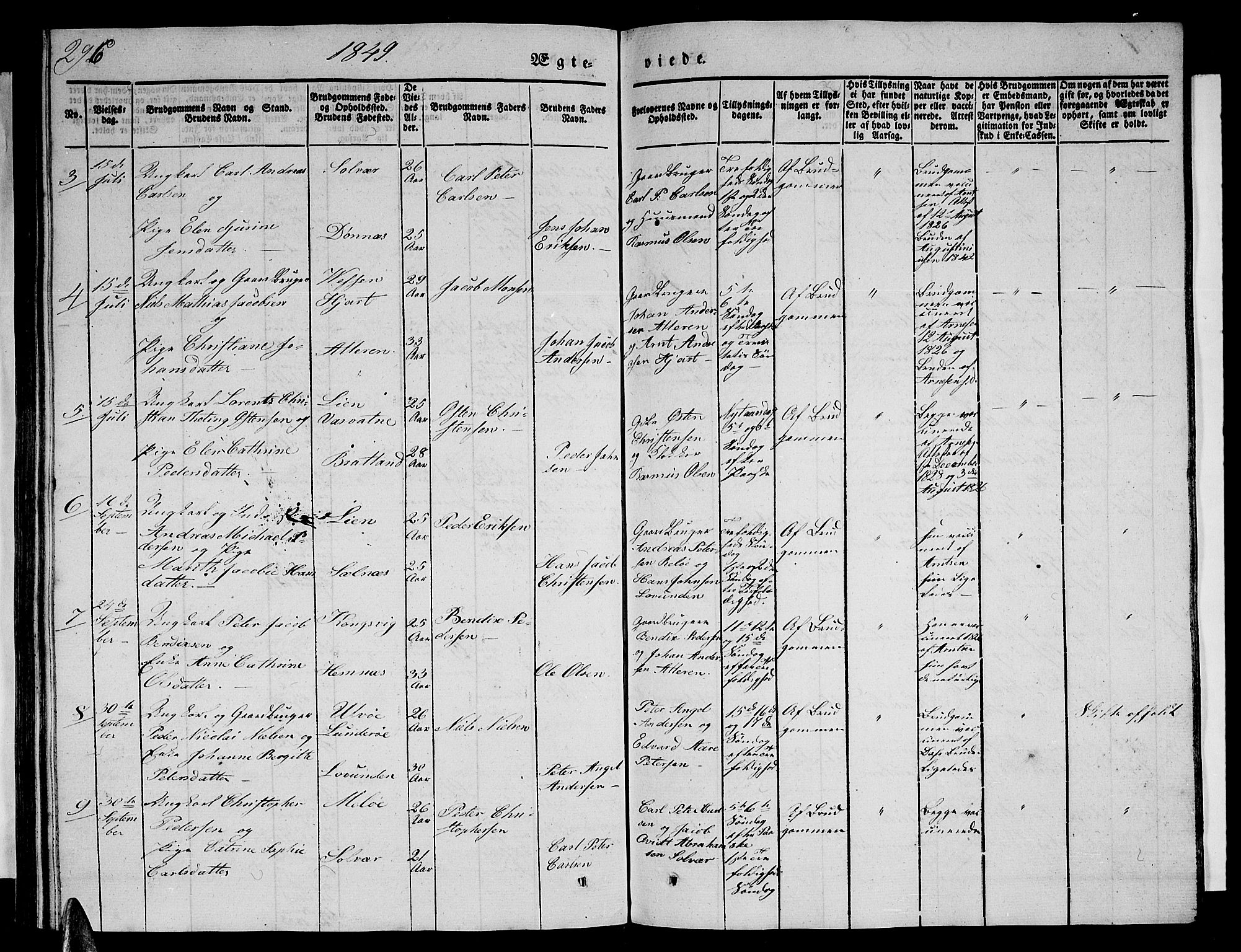 Ministerialprotokoller, klokkerbøker og fødselsregistre - Nordland, AV/SAT-A-1459/839/L0572: Parish register (copy) no. 839C02, 1841-1873, p. 296