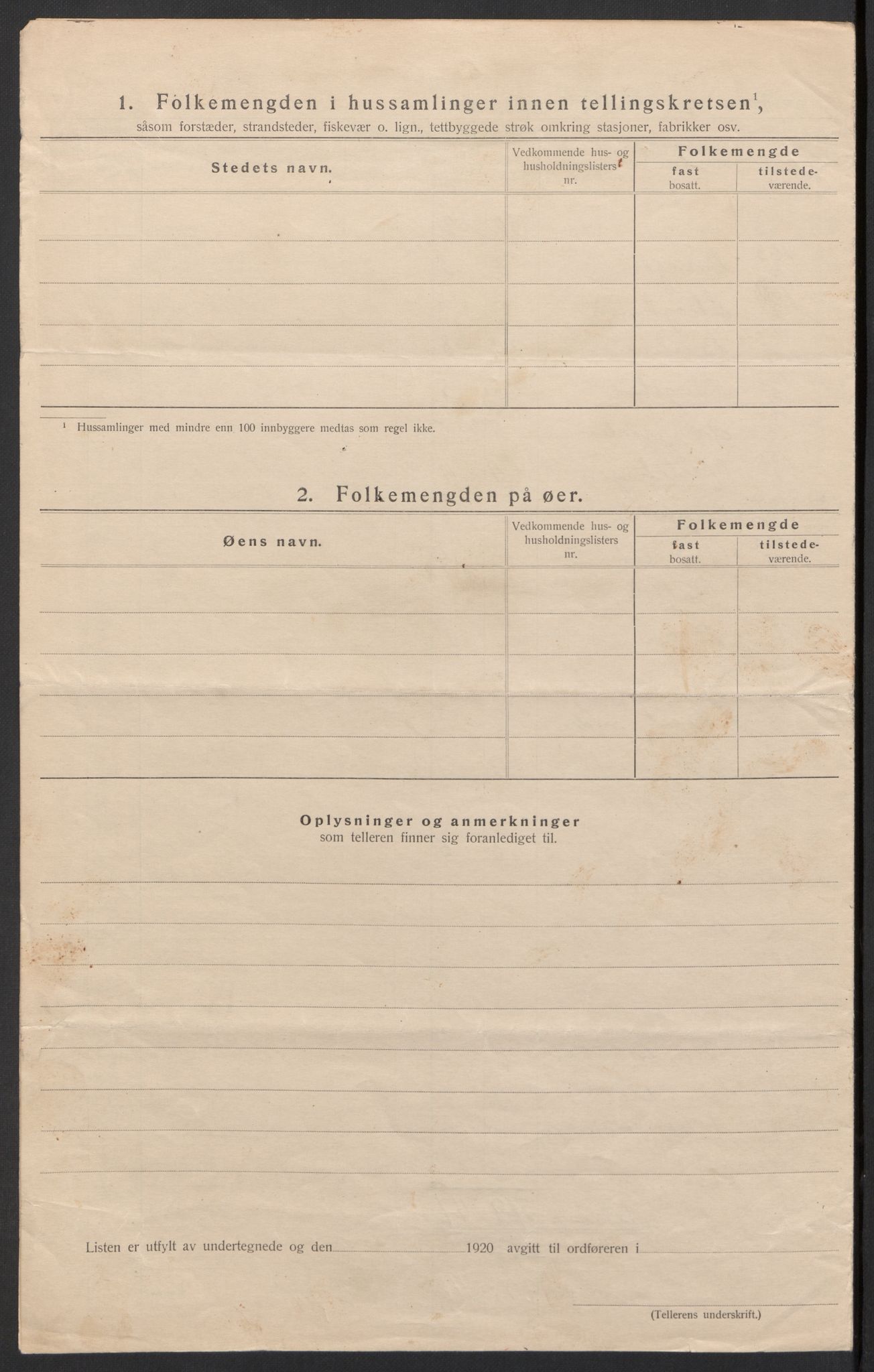 SAH, 1920 census for Vågå, 1920, p. 22