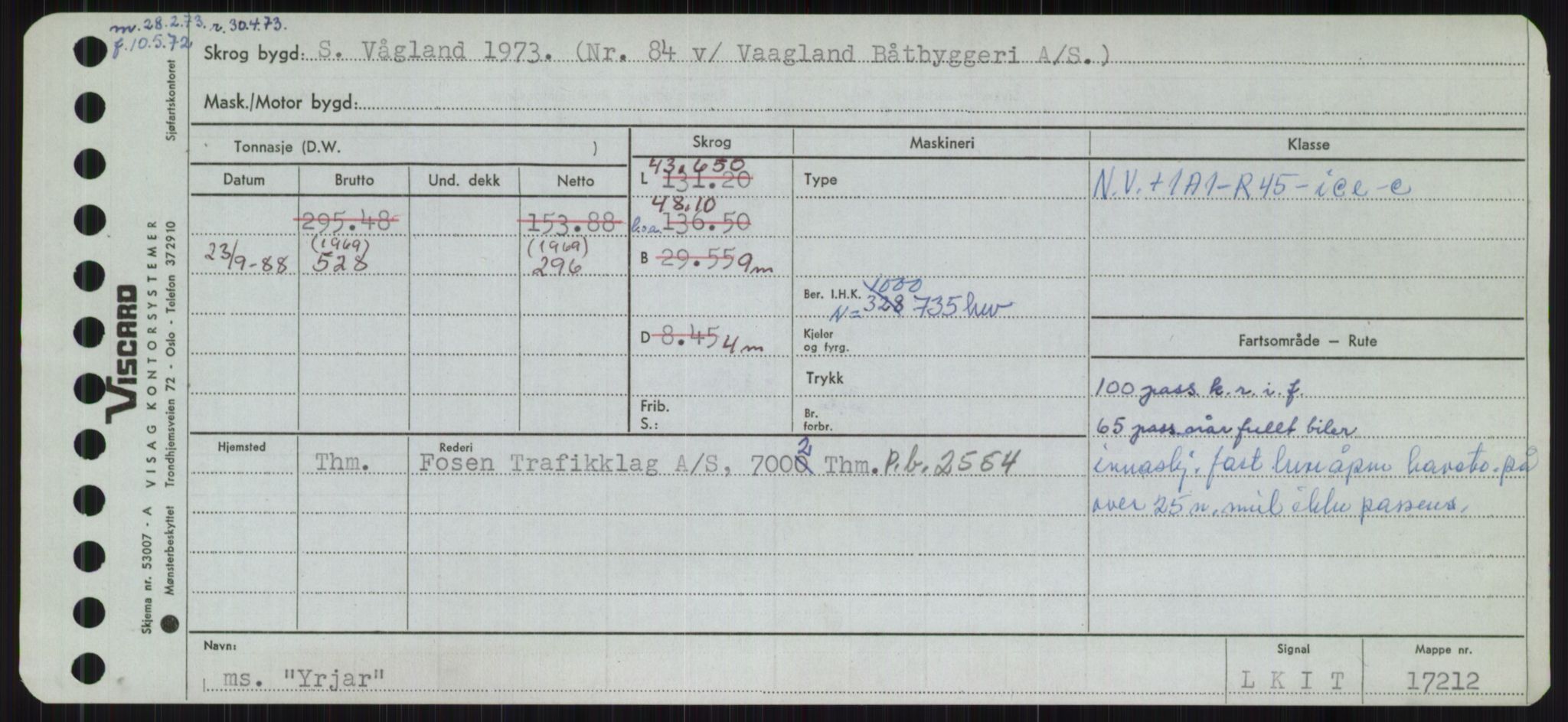 Sjøfartsdirektoratet med forløpere, Skipsmålingen, RA/S-1627/H/Ha/L0006/0002: Fartøy, Sver-Å / Fartøy, U-Å, p. 703