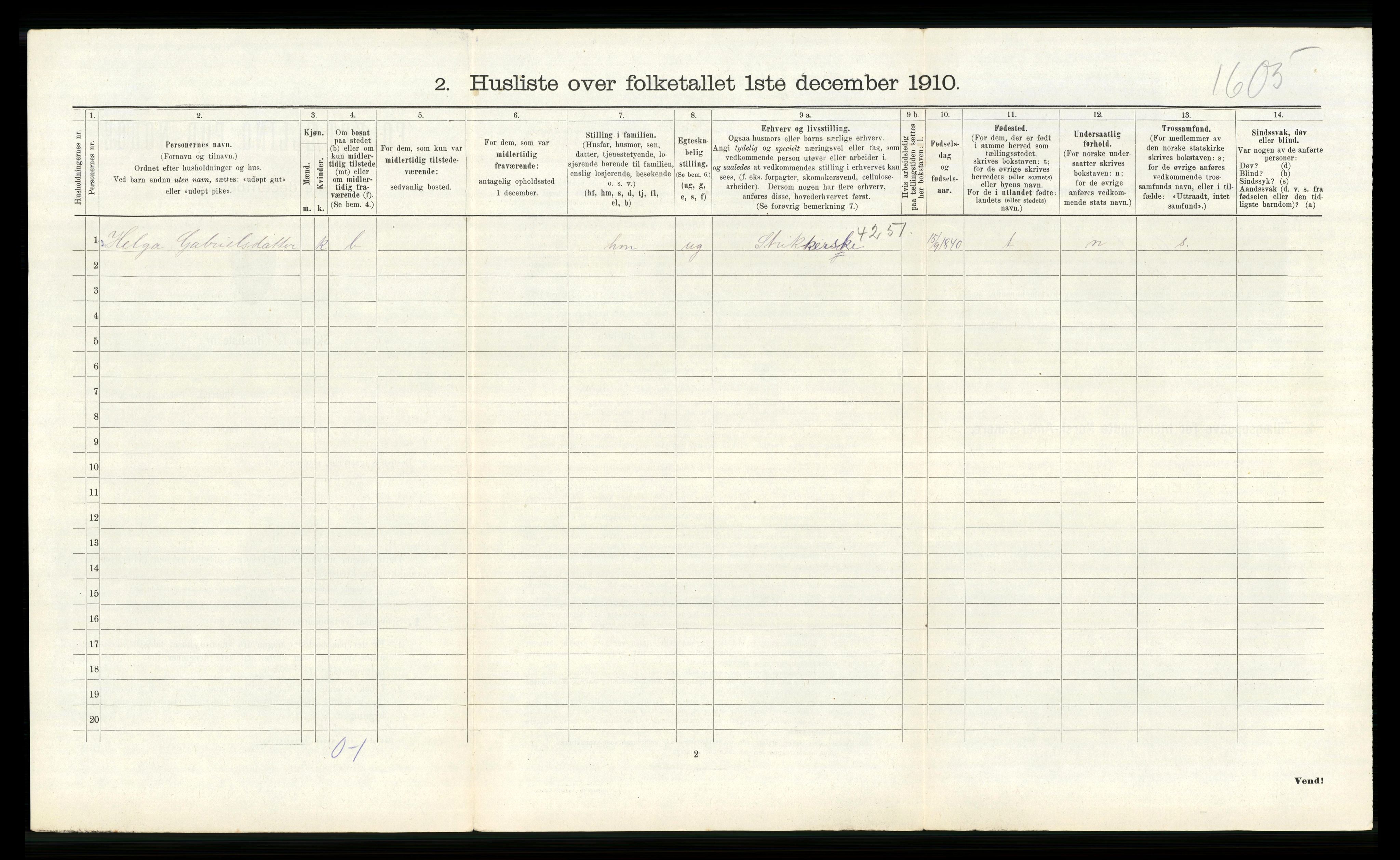 RA, 1910 census for Fitjar, 1910, p. 254