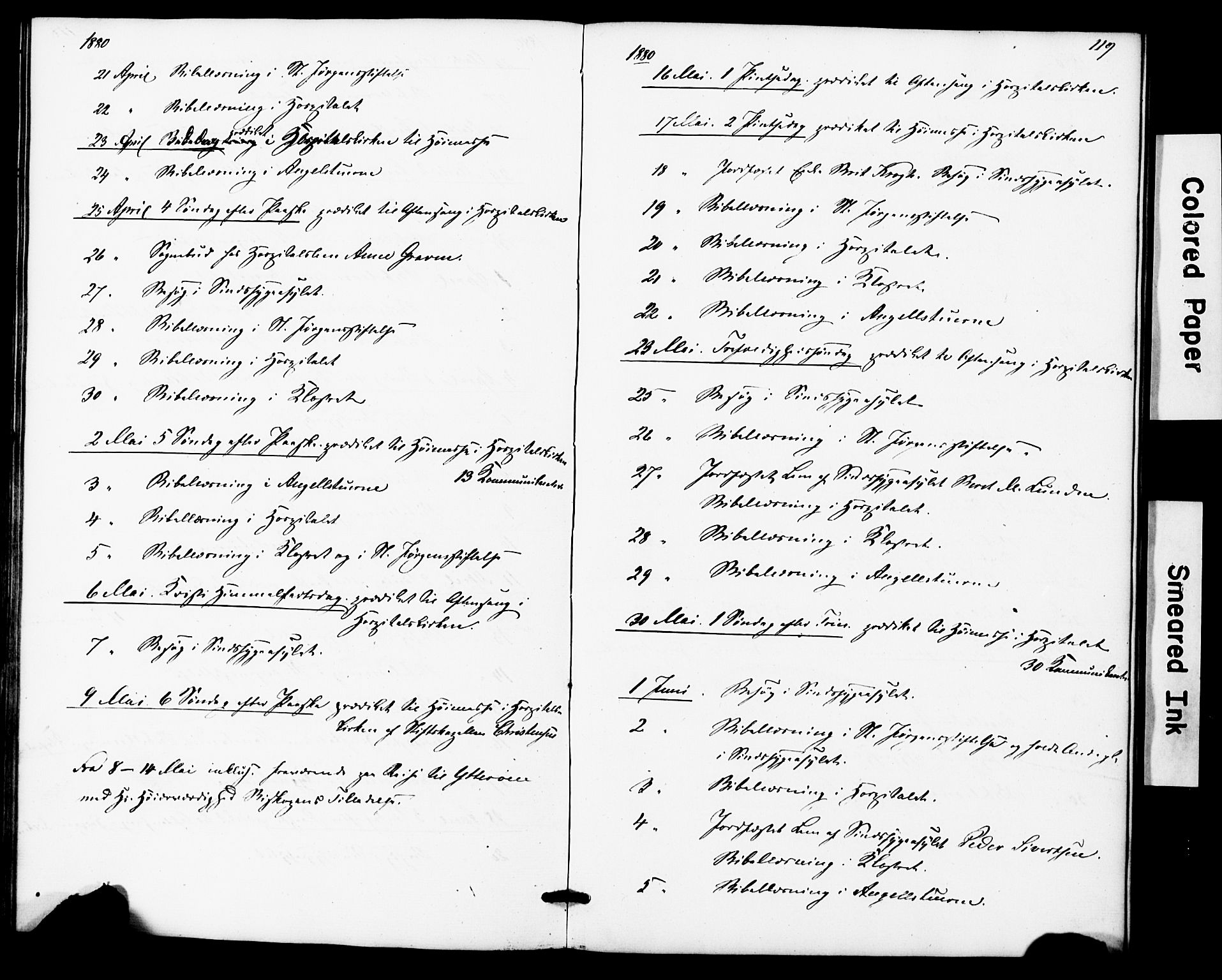 Ministerialprotokoller, klokkerbøker og fødselsregistre - Sør-Trøndelag, AV/SAT-A-1456/623/L0469: Parish register (official) no. 623A03, 1868-1883, p. 119
