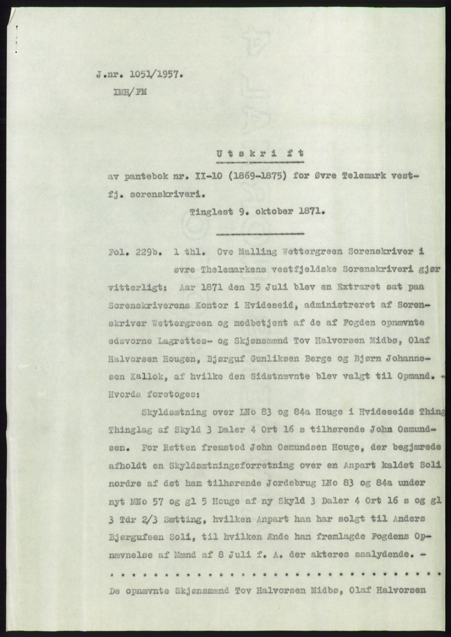 Statsarkivet i Kongsberg, SAKO/A-0001, 1957, p. 280