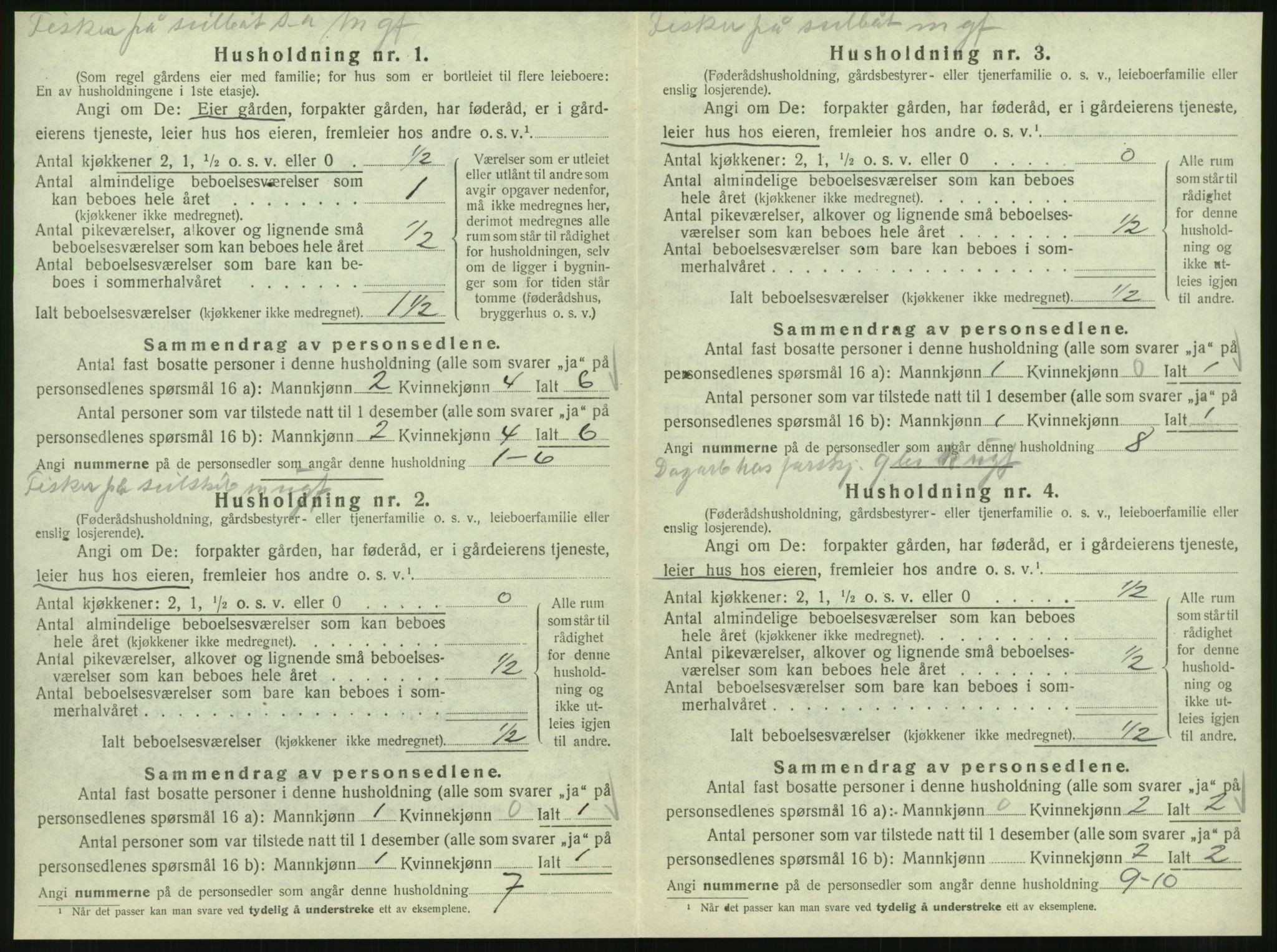 SAT, 1920 census for Vik, 1920, p. 118