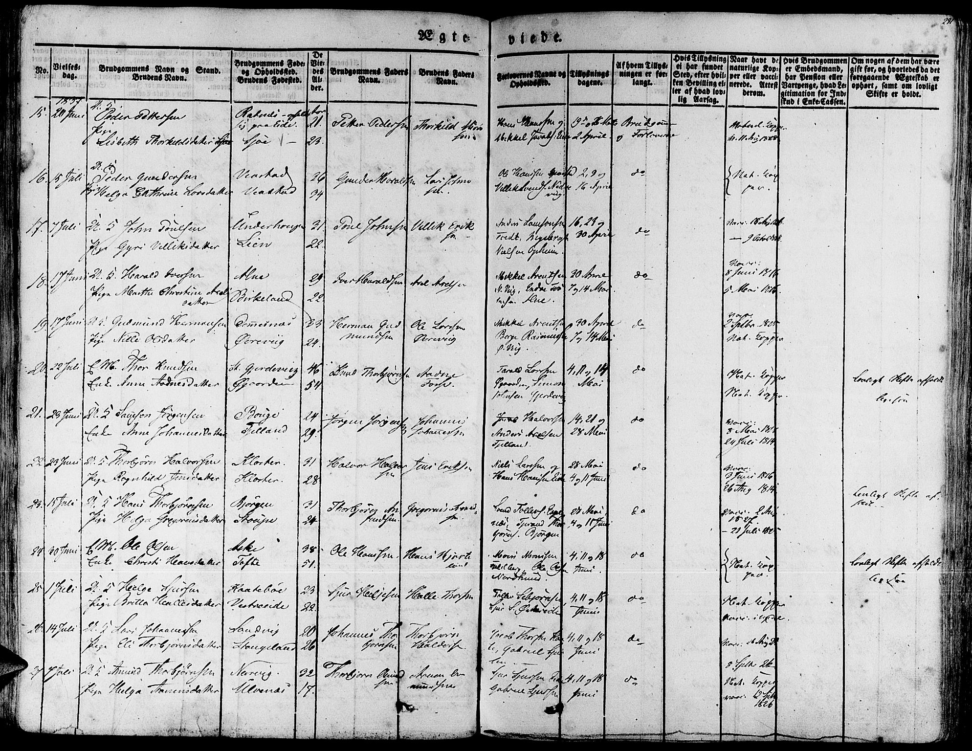 Fjelberg sokneprestembete, AV/SAB-A-75201/H/Haa: Parish register (official) no. A 6, 1835-1851, p. 231